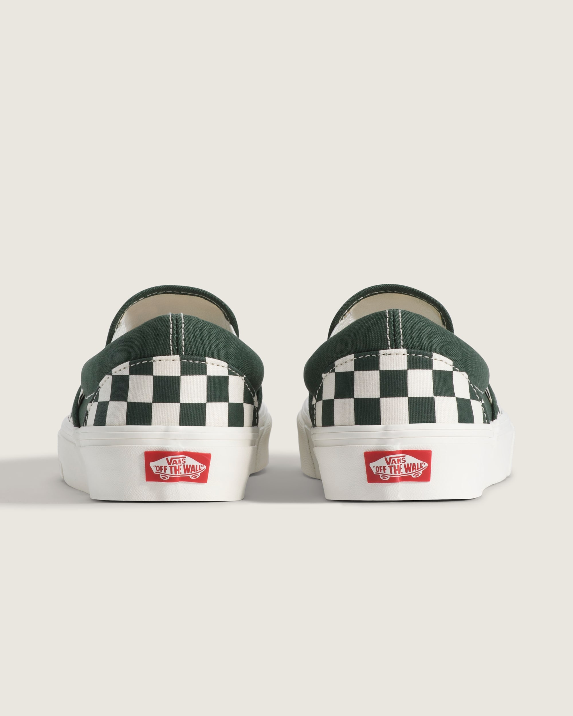 Classic SlipOn Shoe VANS Checkerboard Oil Green ALT3