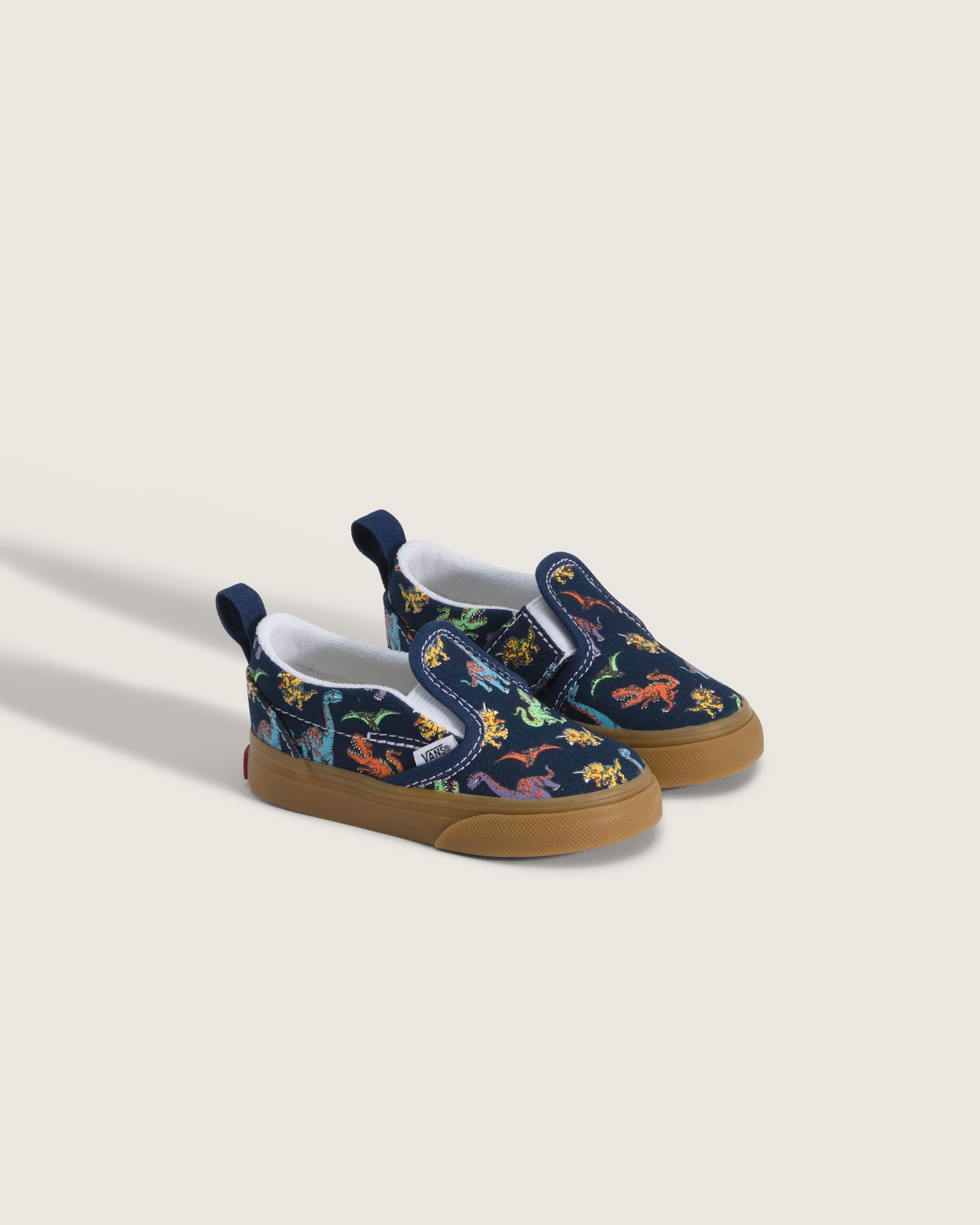 Toddler Classic SlipOn V Shoe VANS GlowintheDark Navy Blue ALT1