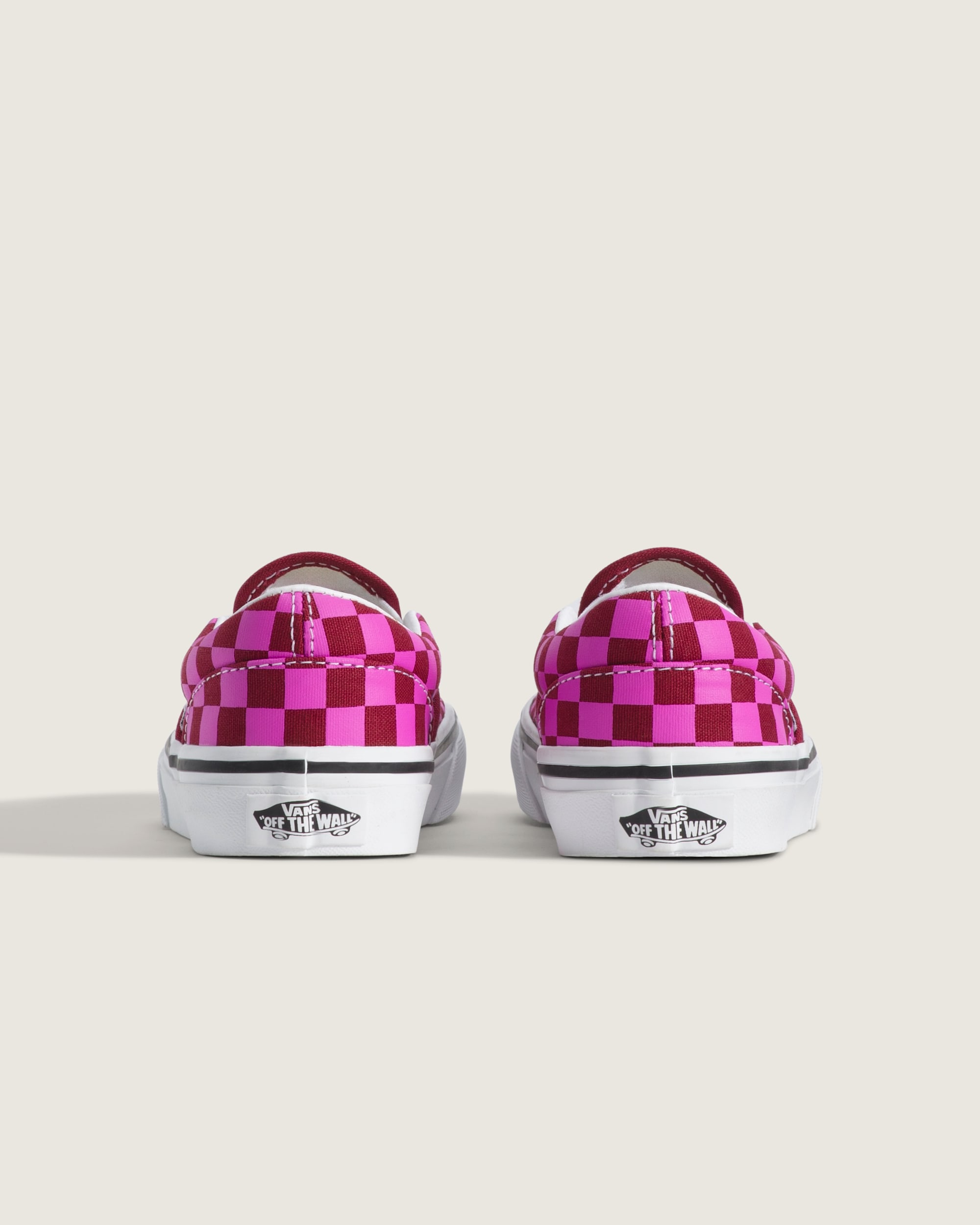 Little Kids Classic SlipOn Shoe VANS Checkerboard Red  Pink ALT3