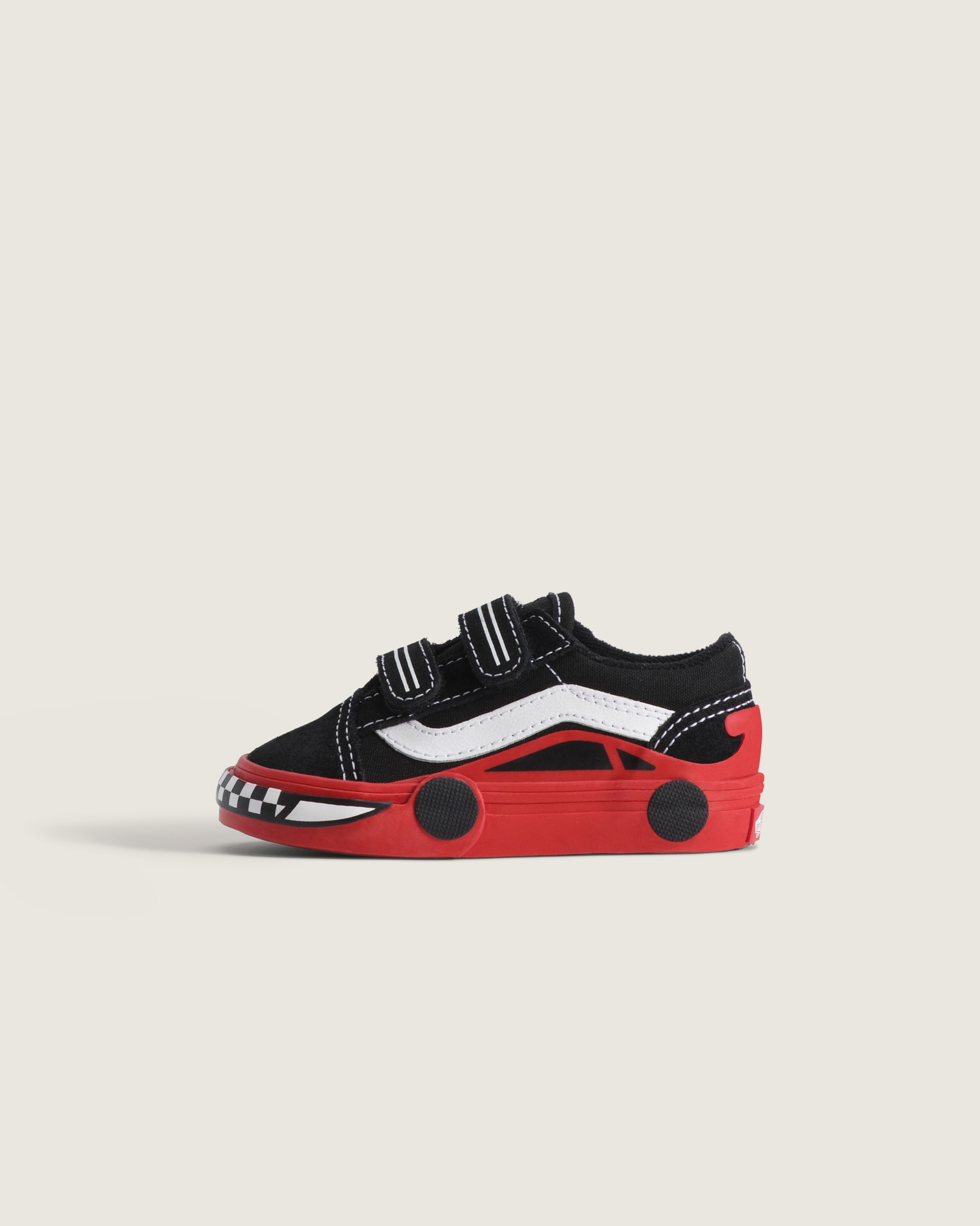 Toddler Old Skool V Shoe VANS Black  Red HERO