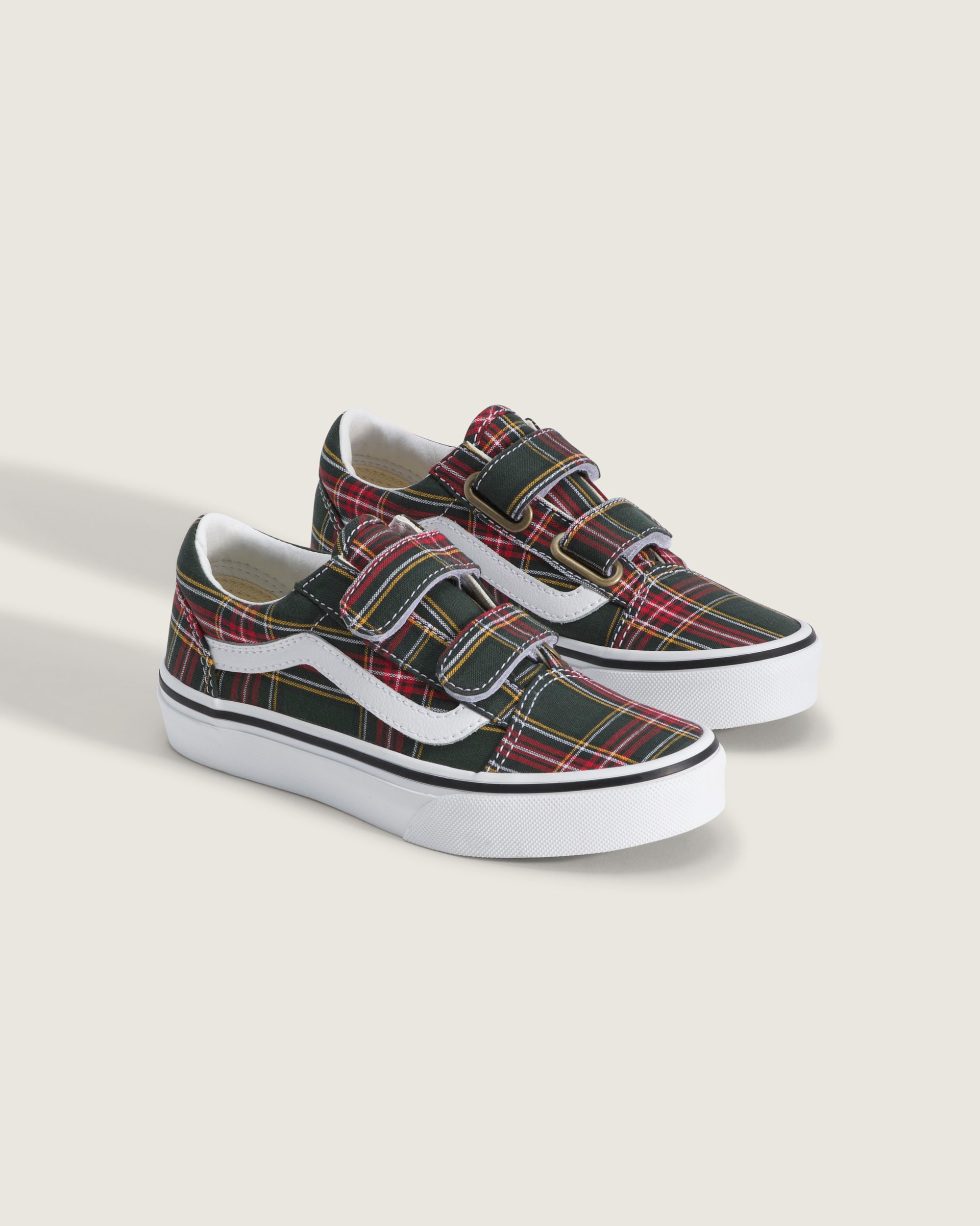 Little Kids Old Skool V Shoe VANS Oil Green ALT1