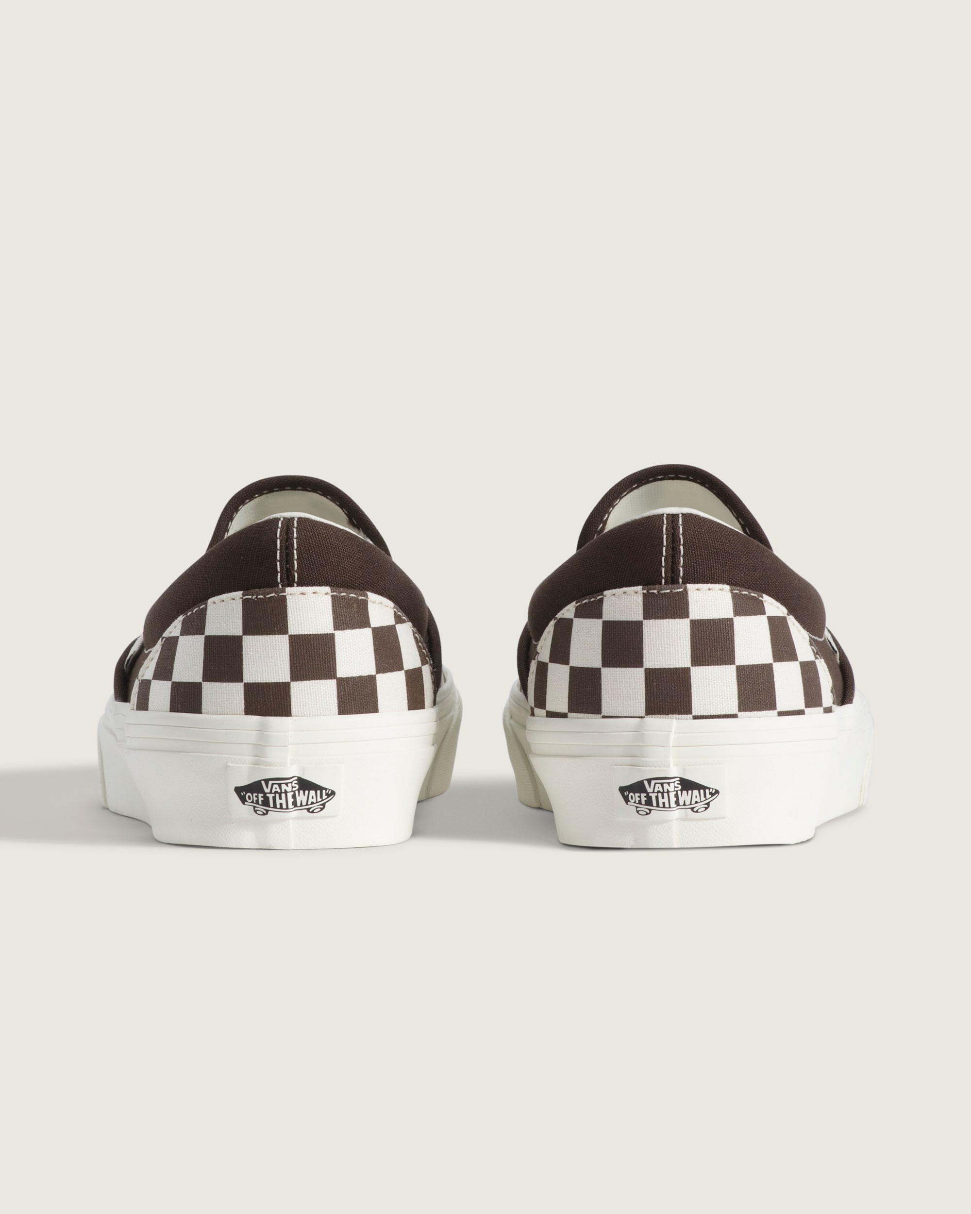 Classic SlipOn Shoe VANS Checkerboard Demitasse Brown ALT3