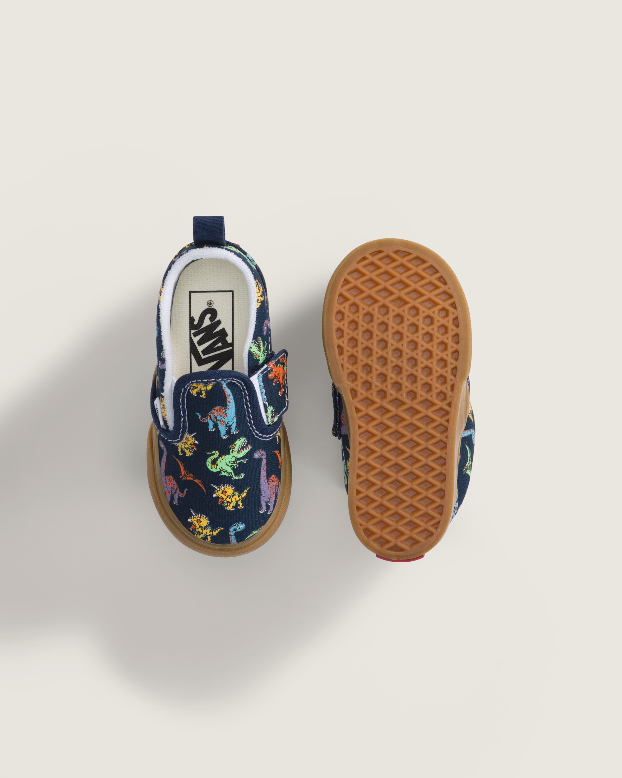 Toddler Classic SlipOn V Shoe VANS GlowintheDark Navy Blue ALT2