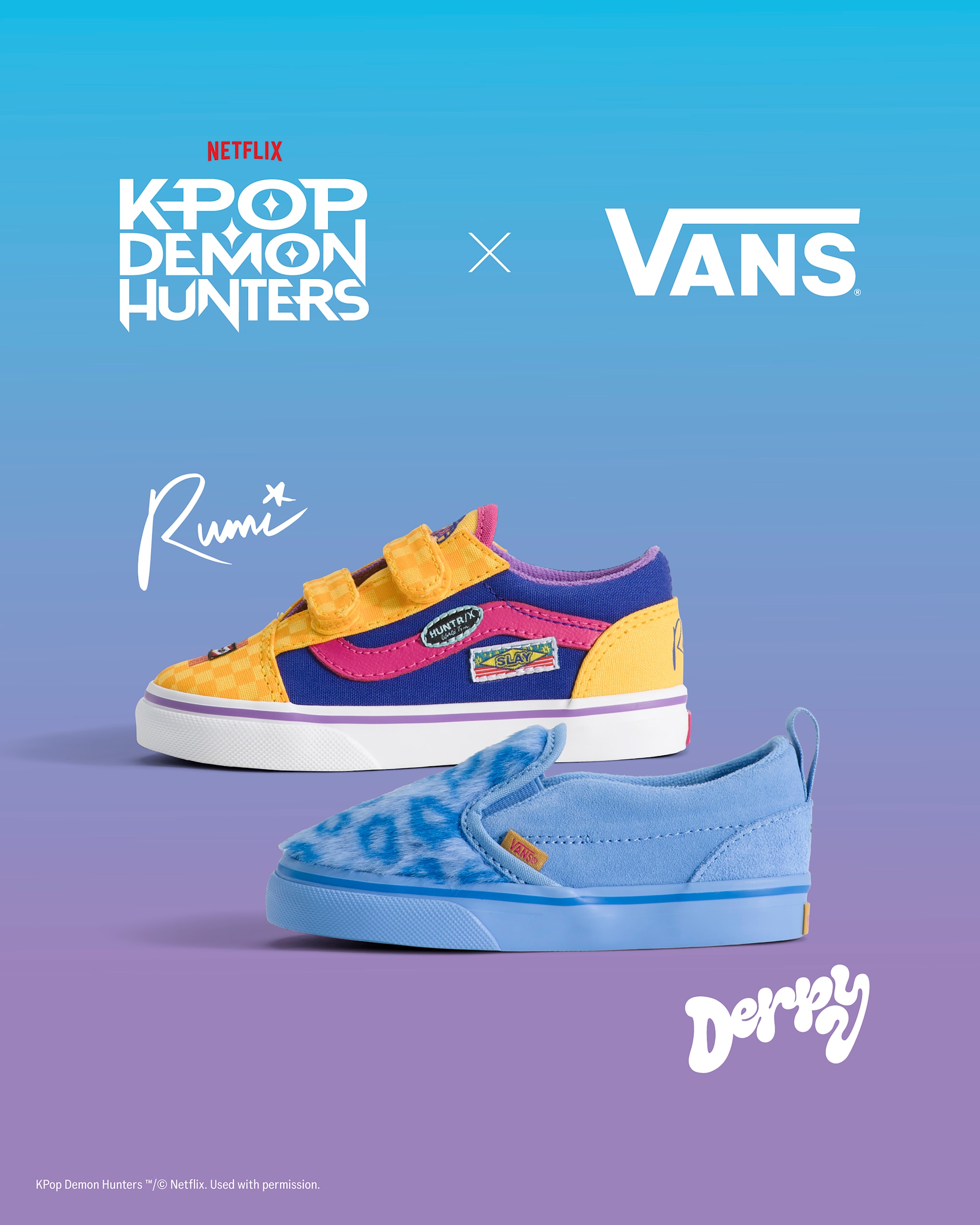 KPop Demon Hunters x Vans Toddler Classic SlipOn V Shoe VANS KPop Demon Hunters Derpy ALT7