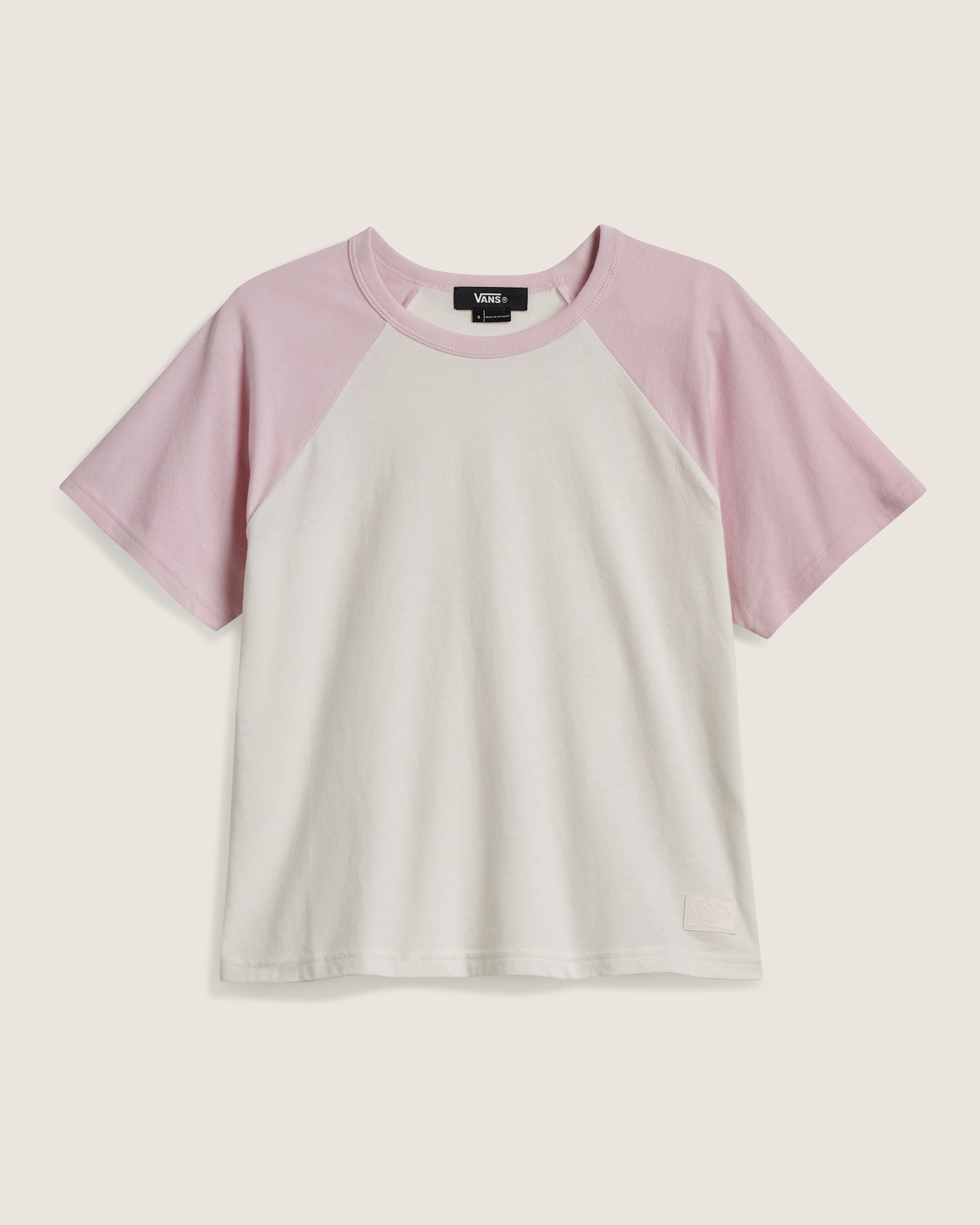 Gracie Raglan TShirt VANS Marshmallow White HERO
