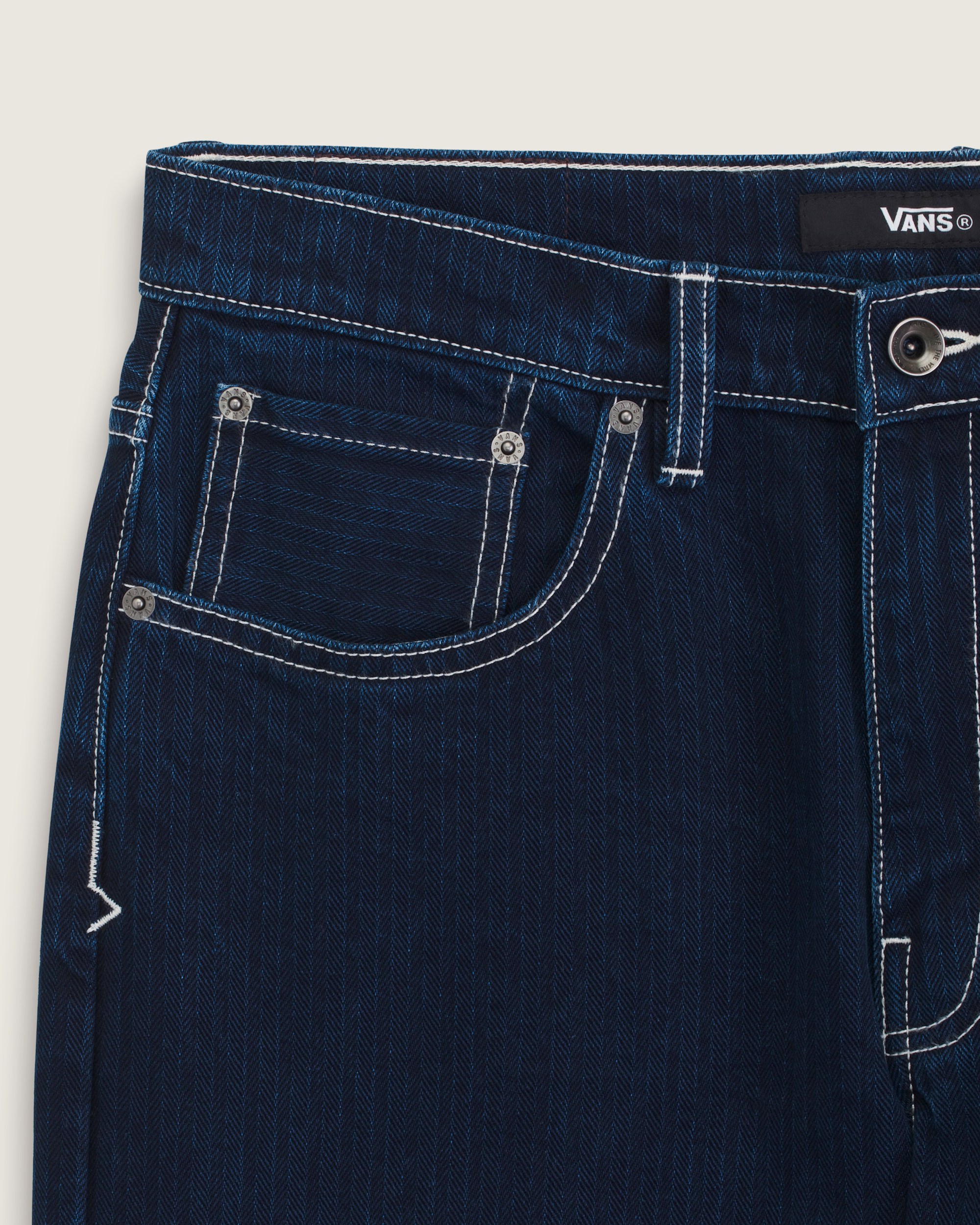 Check5 Loose Denim Herringbone Pant VANS Indigo Herringbone Blue ALT6