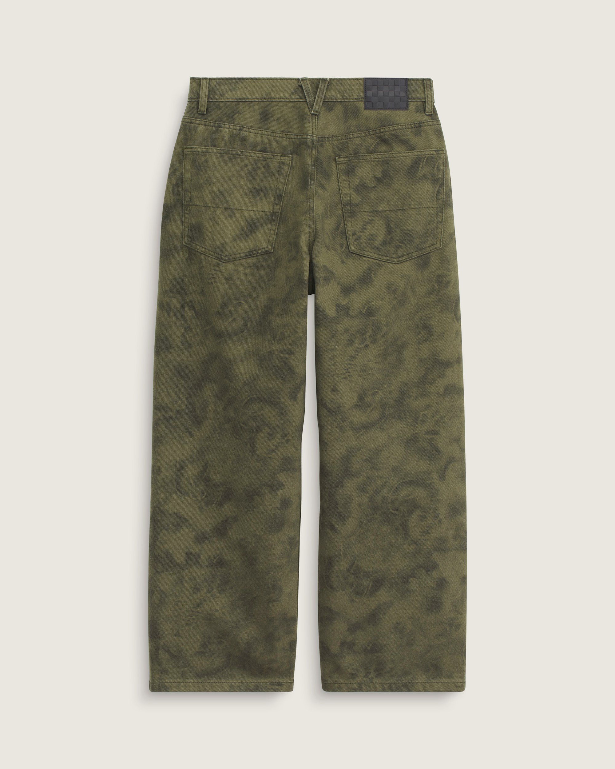 Check5 Baggy Printed Denim Pant VANS Mossy Olive Green  Obsidian Fern Green ALT2