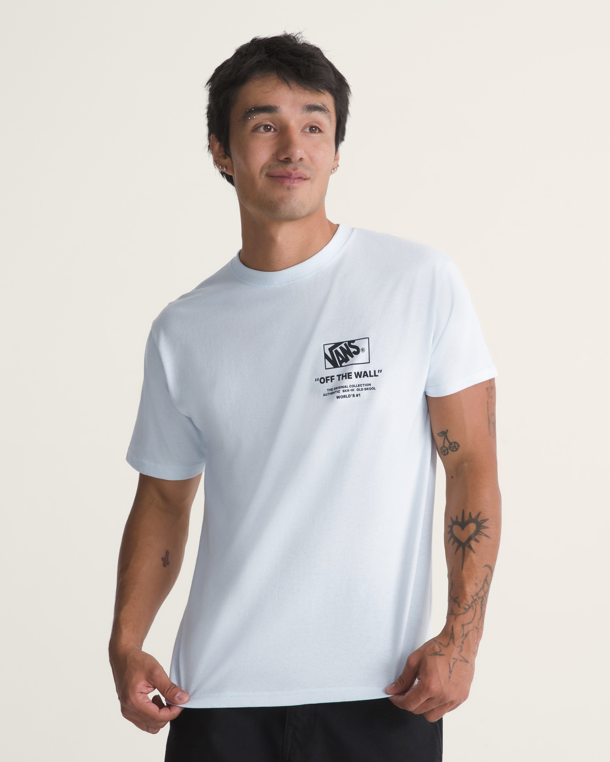 Stacked Hi Short Sleeve Tee VANS Blue Water ALT2