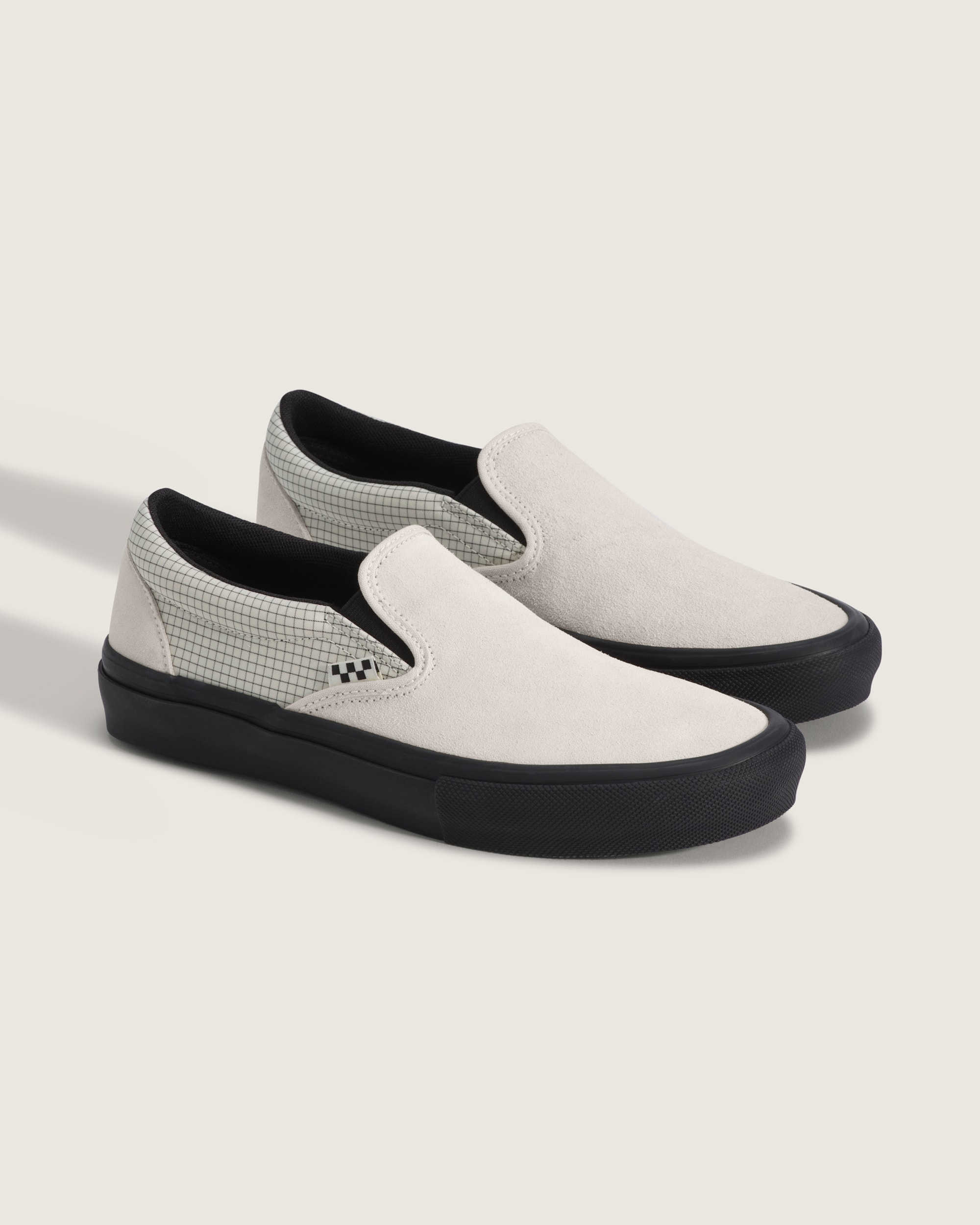 Skate SlipOn Shoe VANS Ripstop Turtledove White  Black ALT1