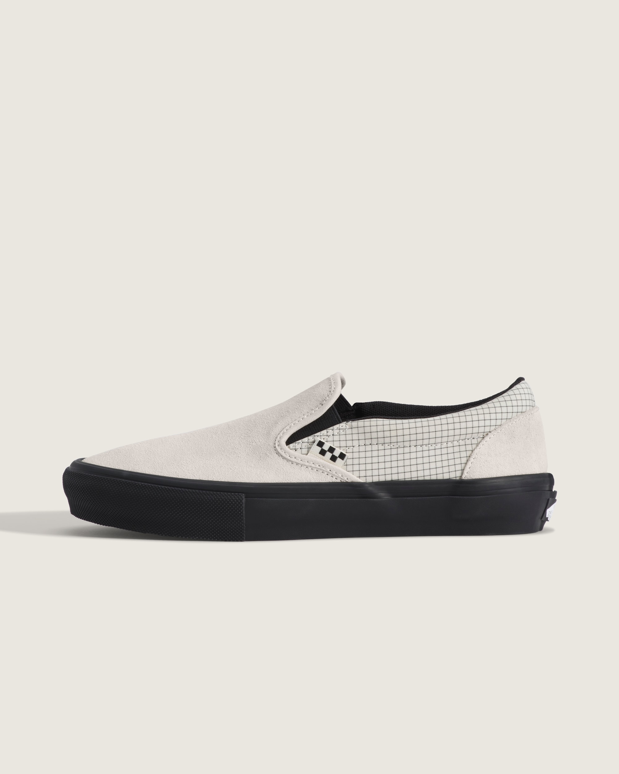 Skate SlipOn Shoe VANS Ripstop Turtledove White  Black HERO