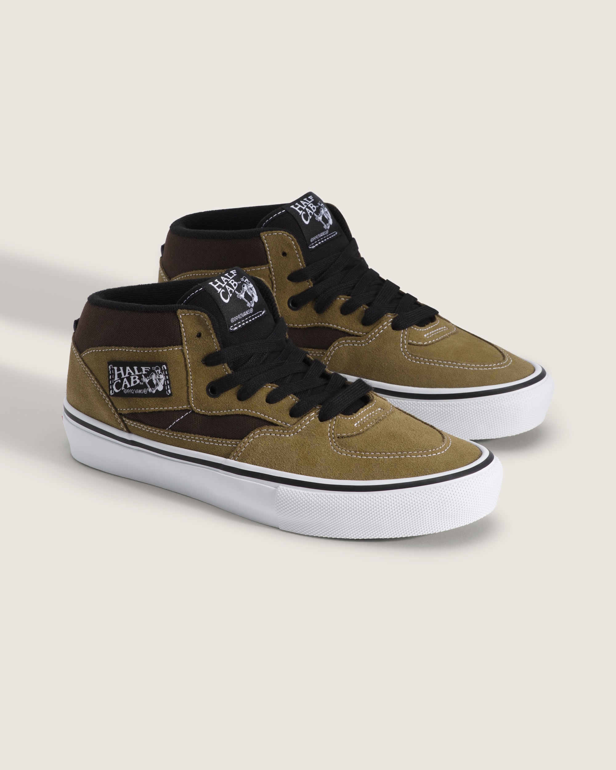 Skate Half Cab Shoe VANS Olive Brown ALT1