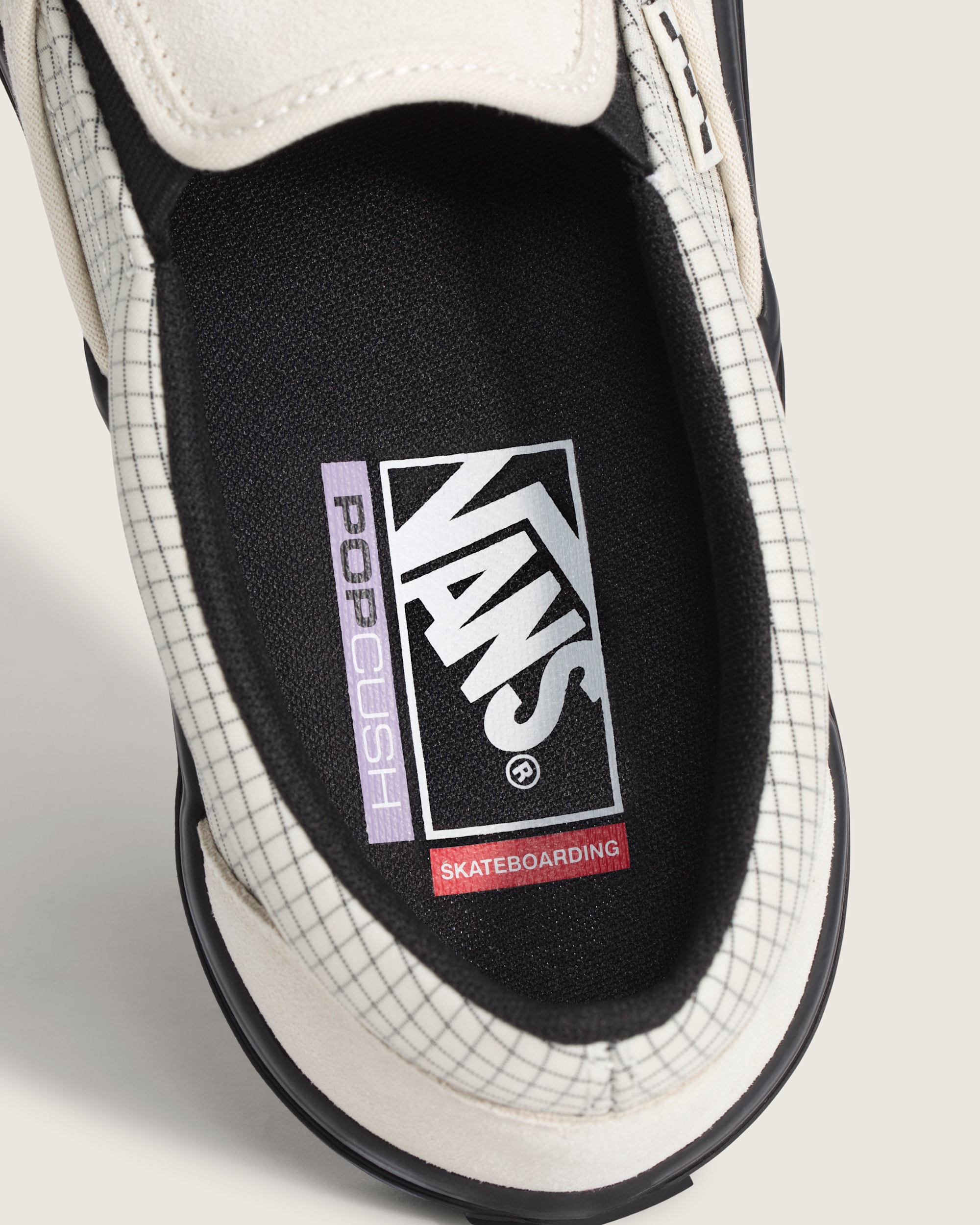 Skate SlipOn Shoe VANS Ripstop Turtledove White  Black ALT4
