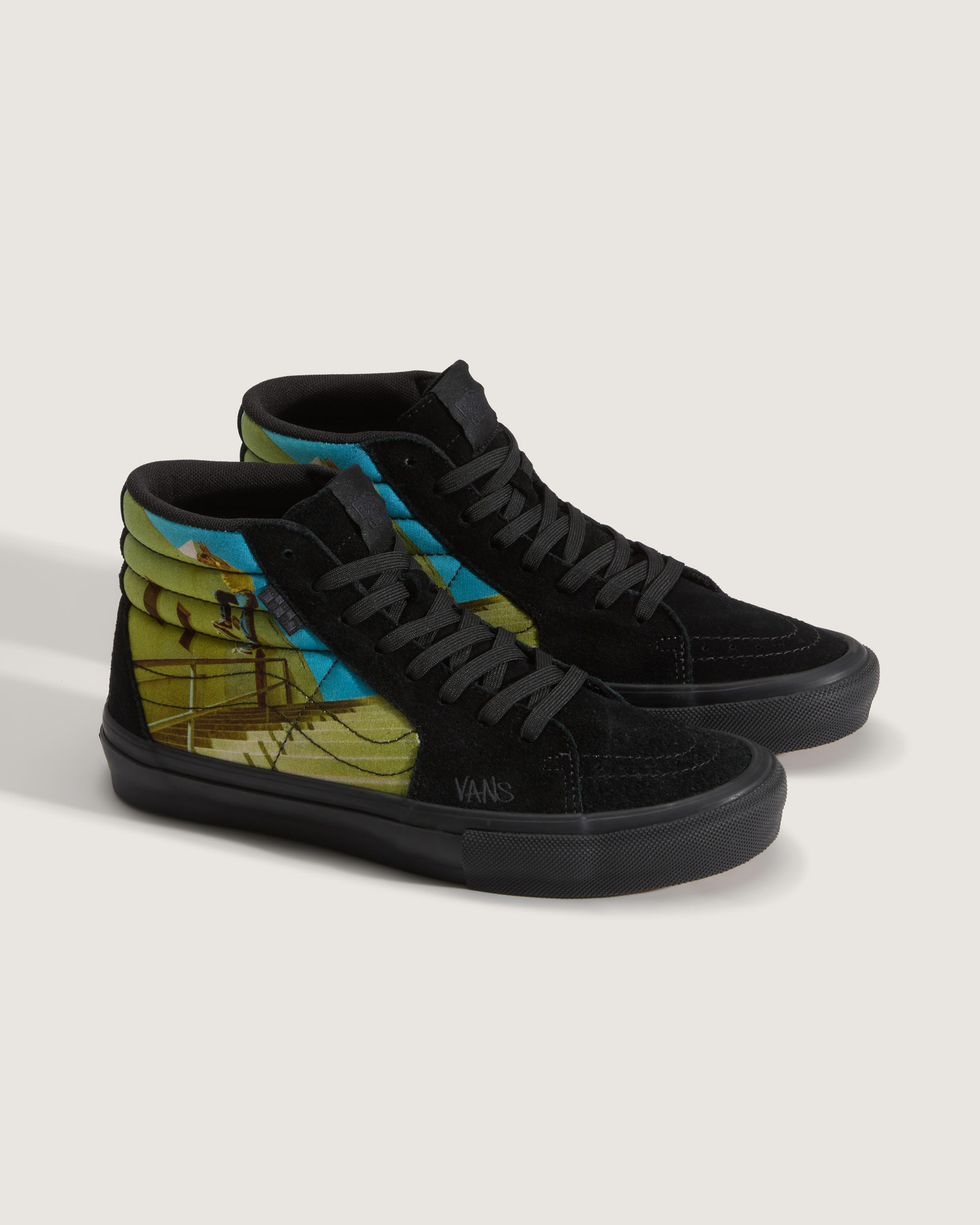 Skate Sk8Hi Shoe by Atiba VANS Atiba Black  Multi ALT1