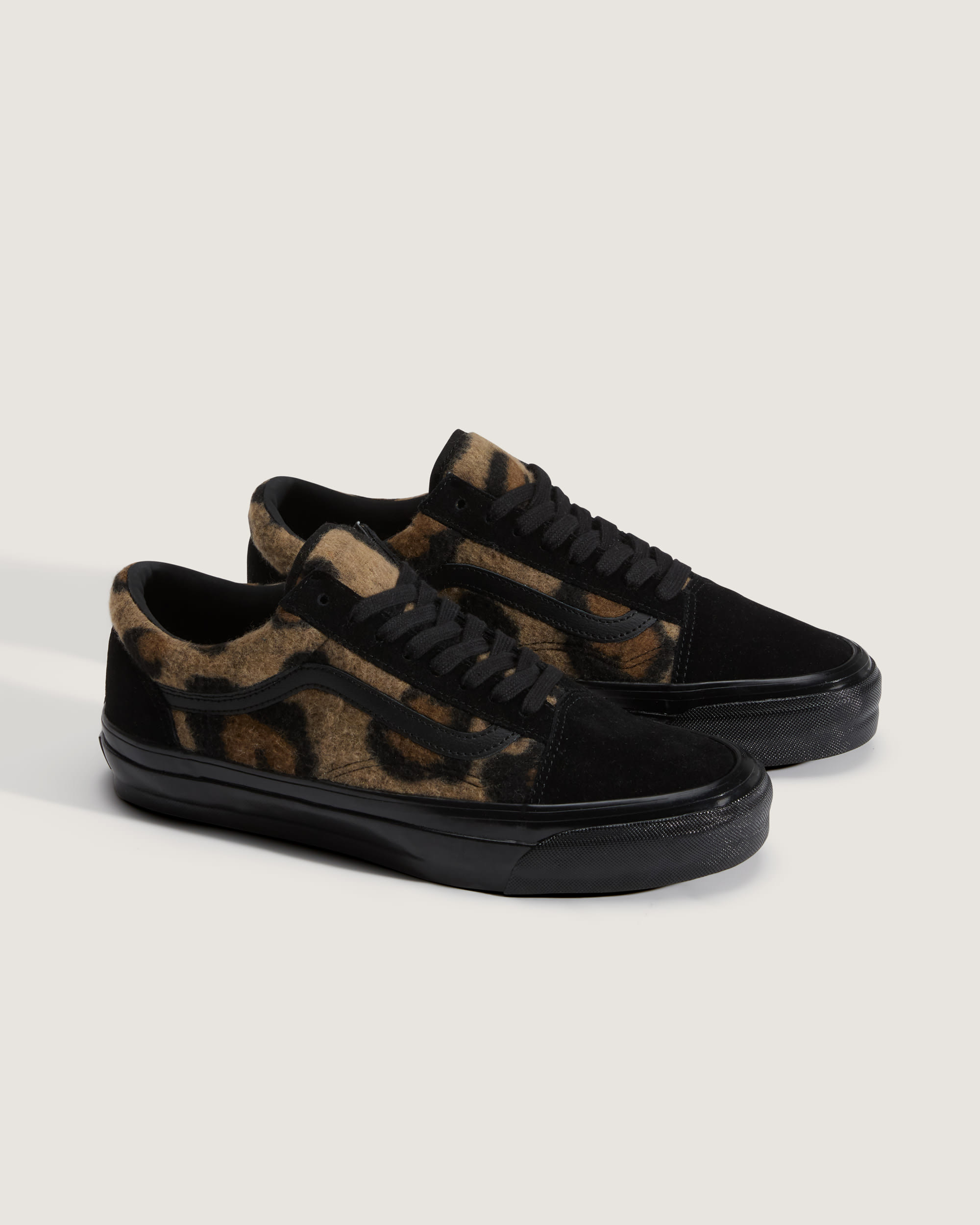 Premium Old Skool Shoe VANS Leopard Black  Brown ALT1