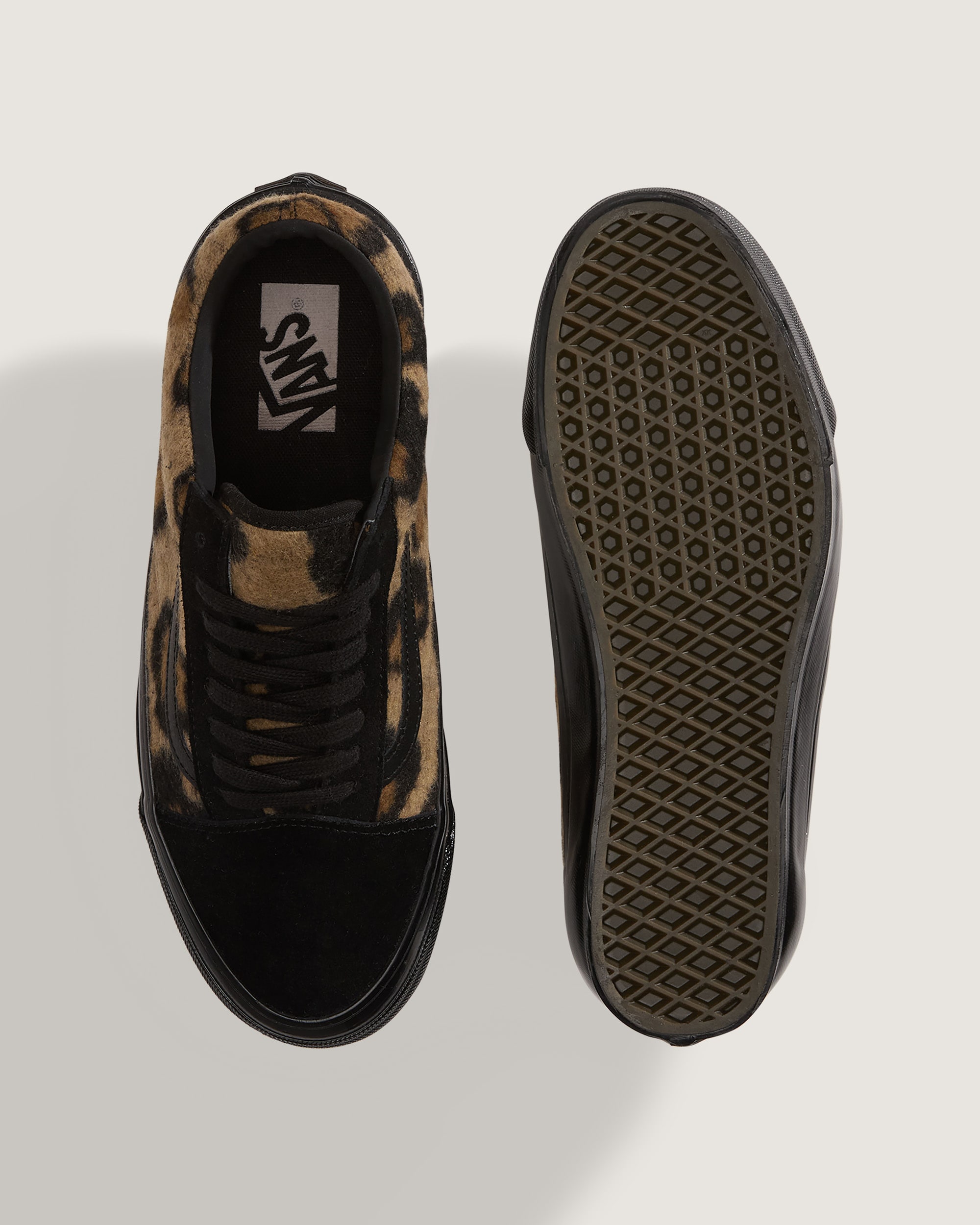 Premium Old Skool Shoe VANS Leopard Black  Brown ALT2