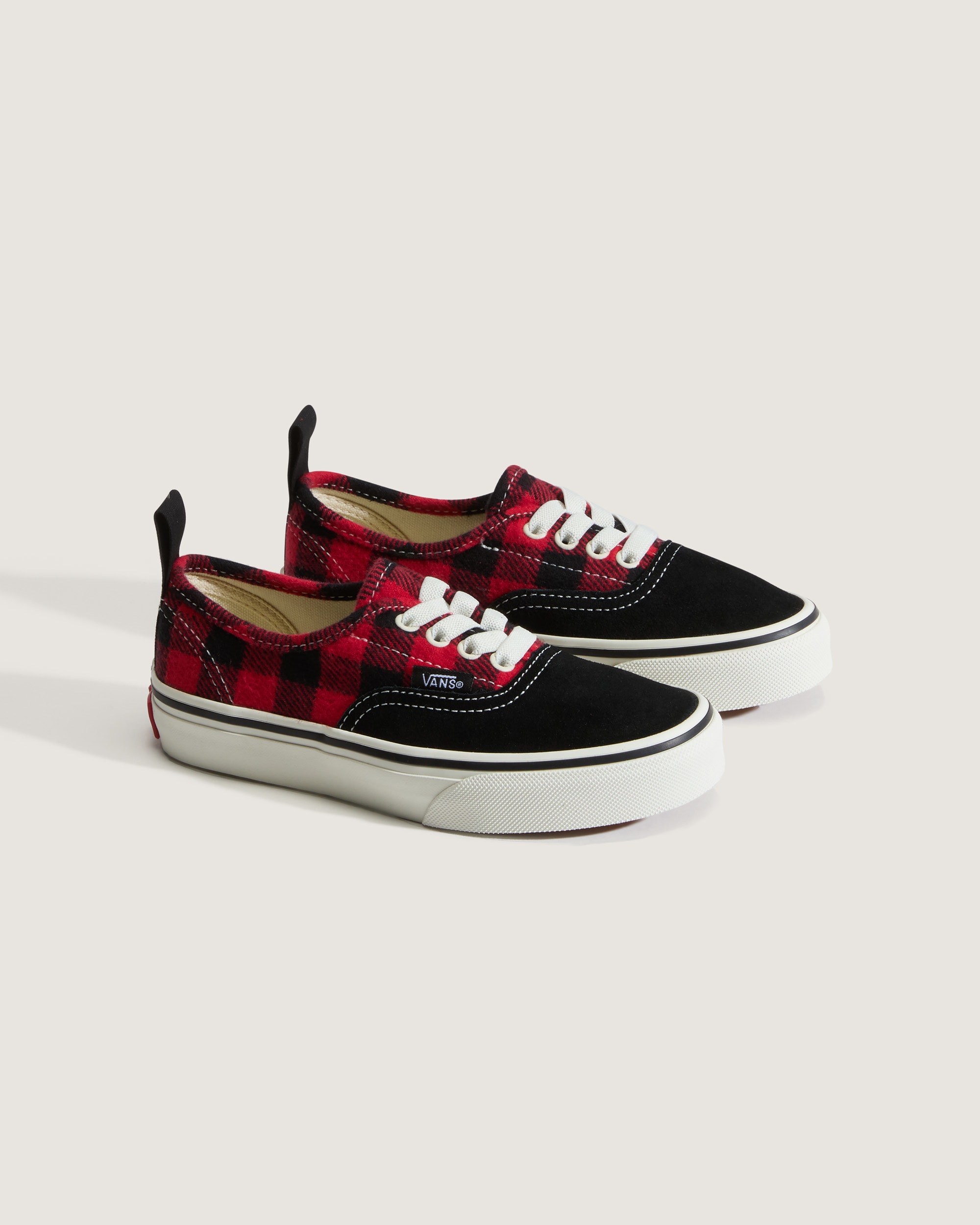 Little Kids Authentic Shoe VANS Buffalo Plaid Racing Red  Black ALT1