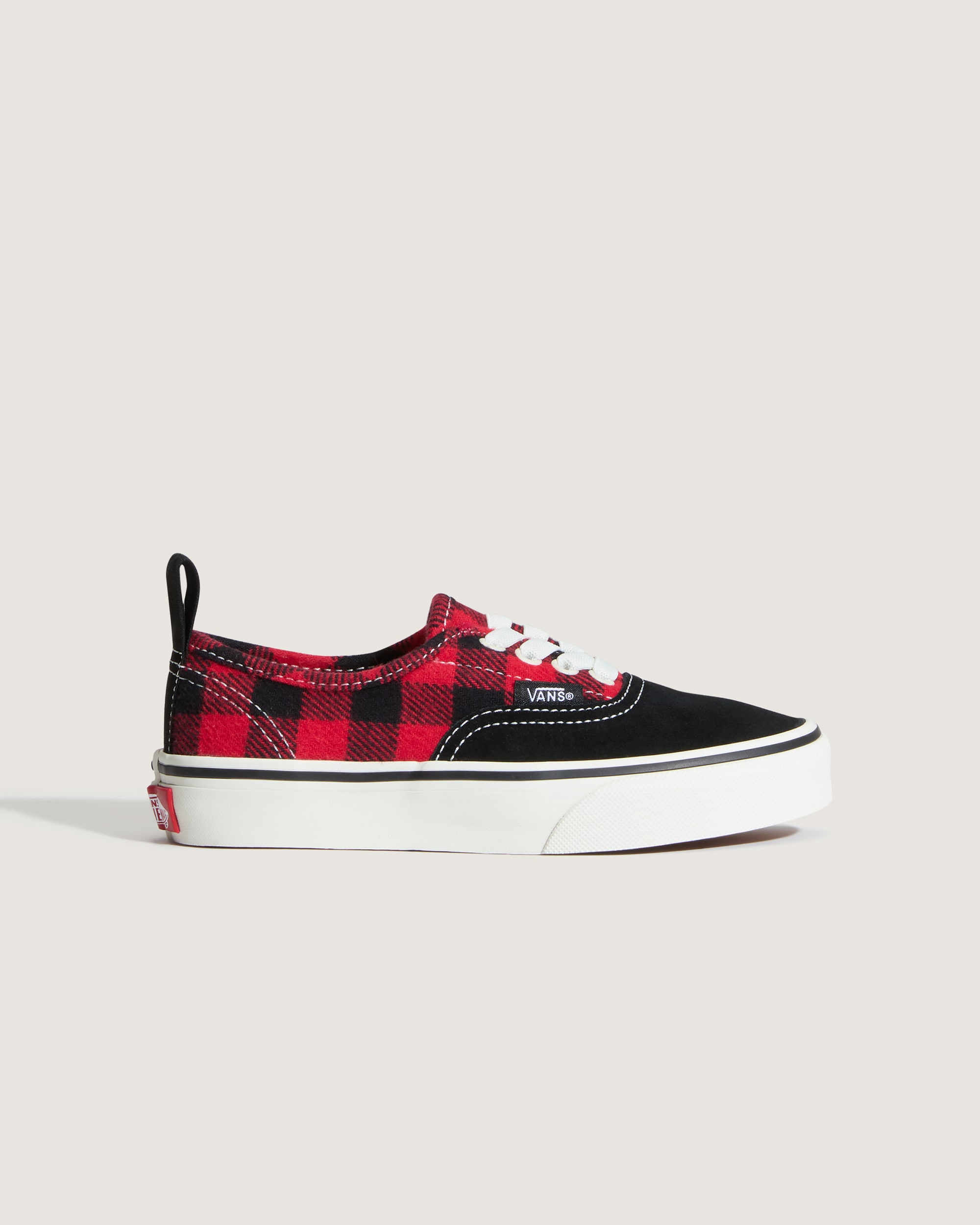 Little Kids Authentic Shoe VANS Buffalo Plaid Racing Red  Black ALT5