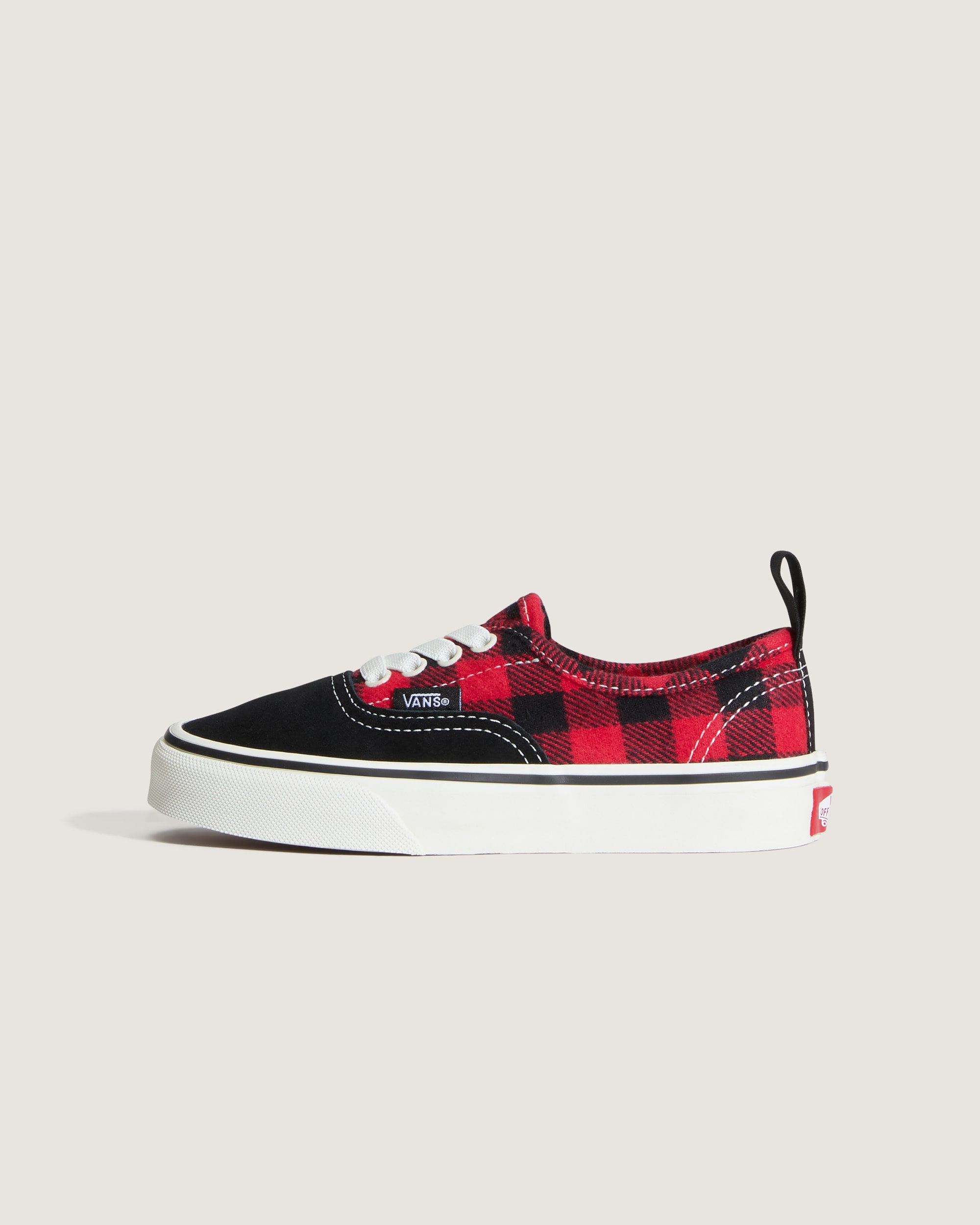 Little Kids Authentic Shoe VANS Buffalo Plaid Racing Red  Black HERO