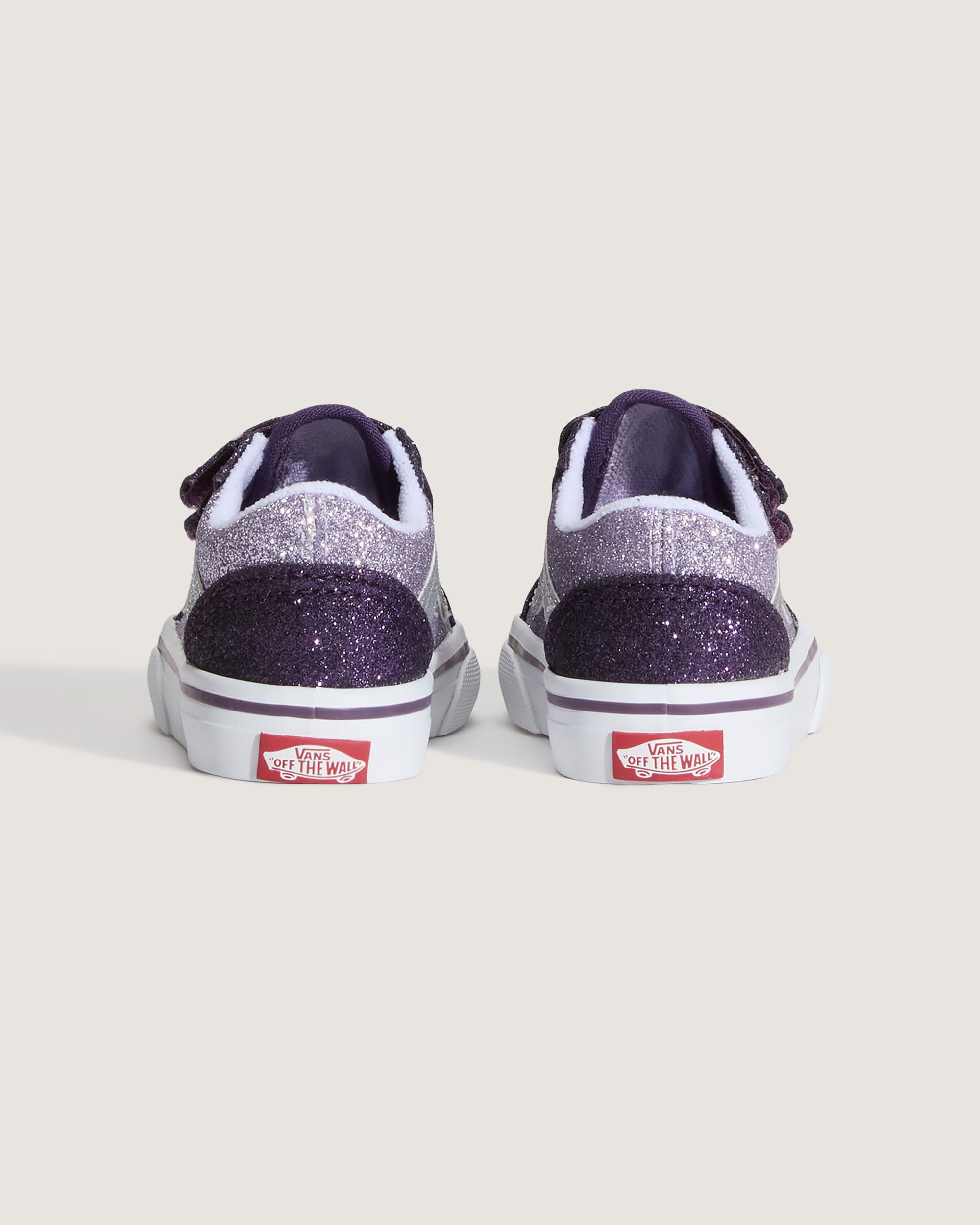 Toddler Old Skool V Shoe VANS Glitter Purple ALT3