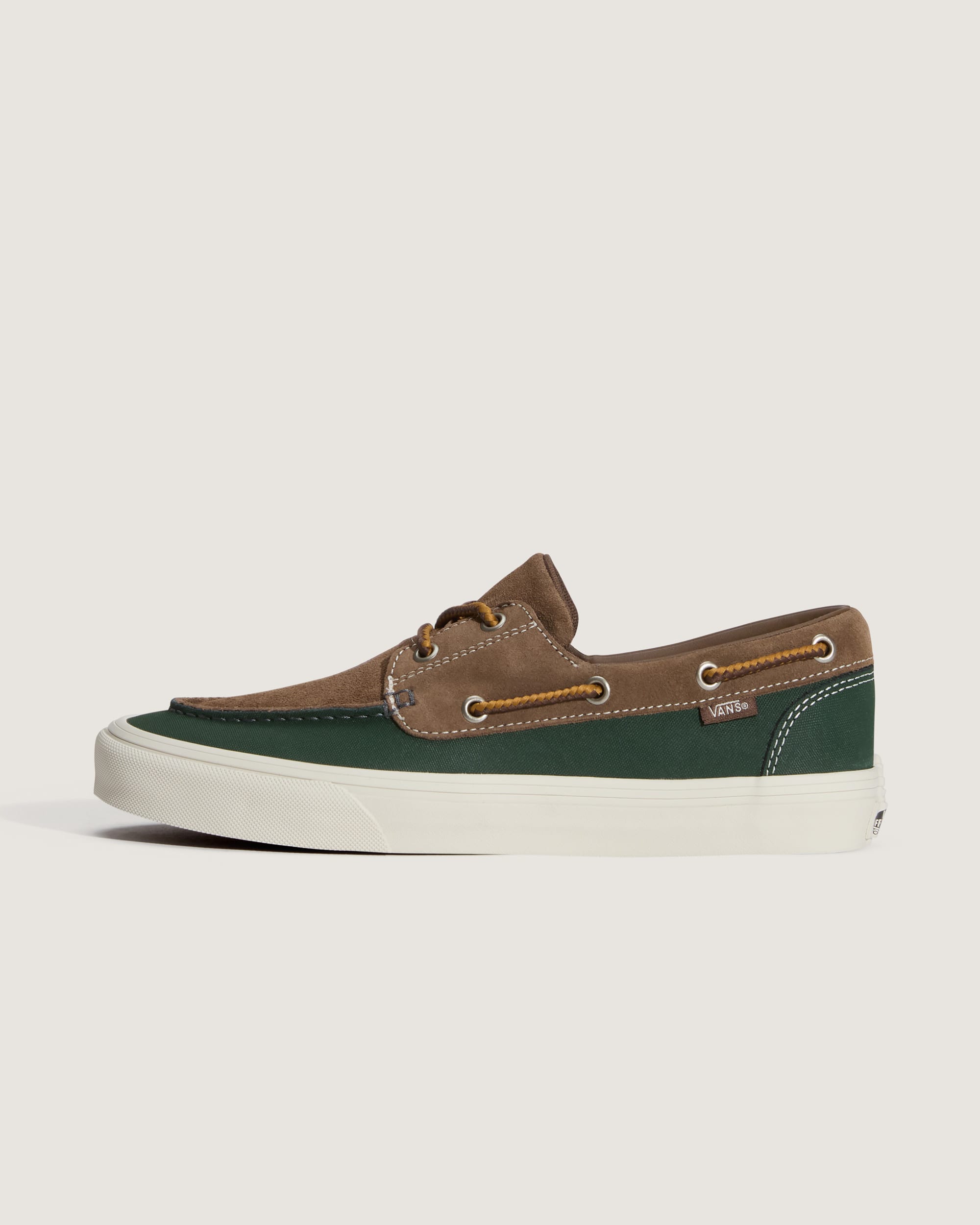 2Eyelet Boat Shoe VANS Weatherized Oil Green HERO