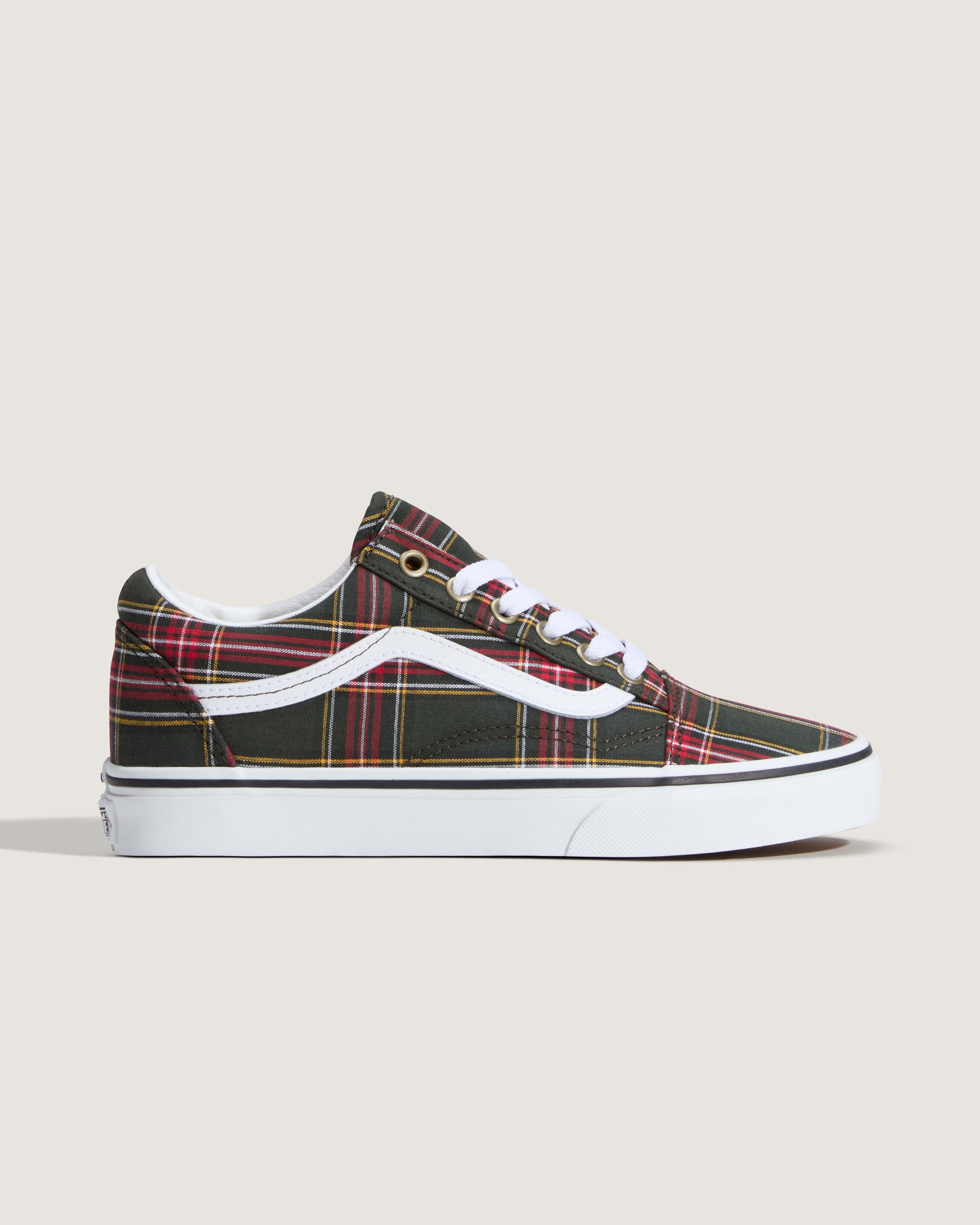 Old Skool Shoe VANS Tartan Oil Green ALT5