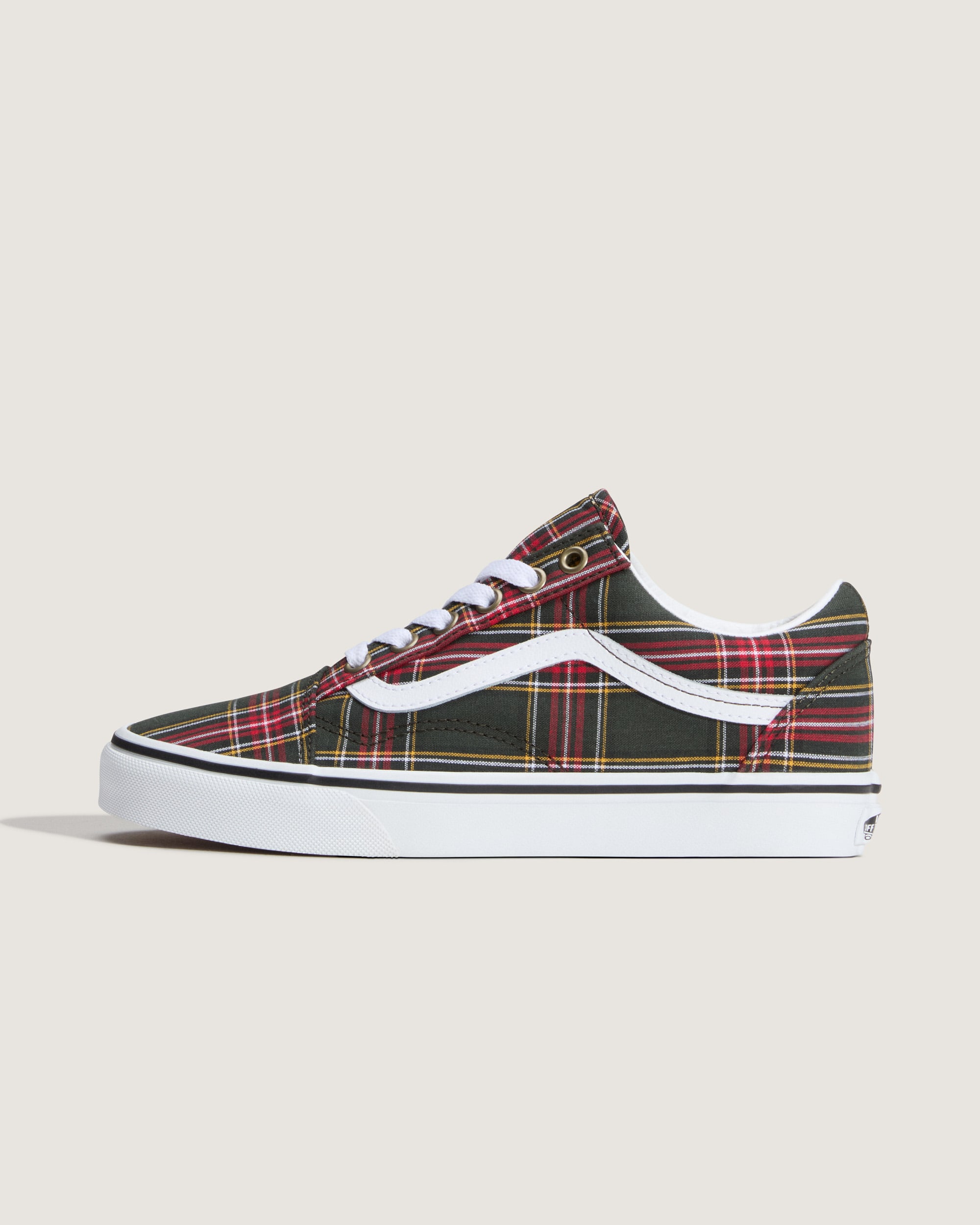 Old Skool Shoe VANS Tartan Oil Green HERO