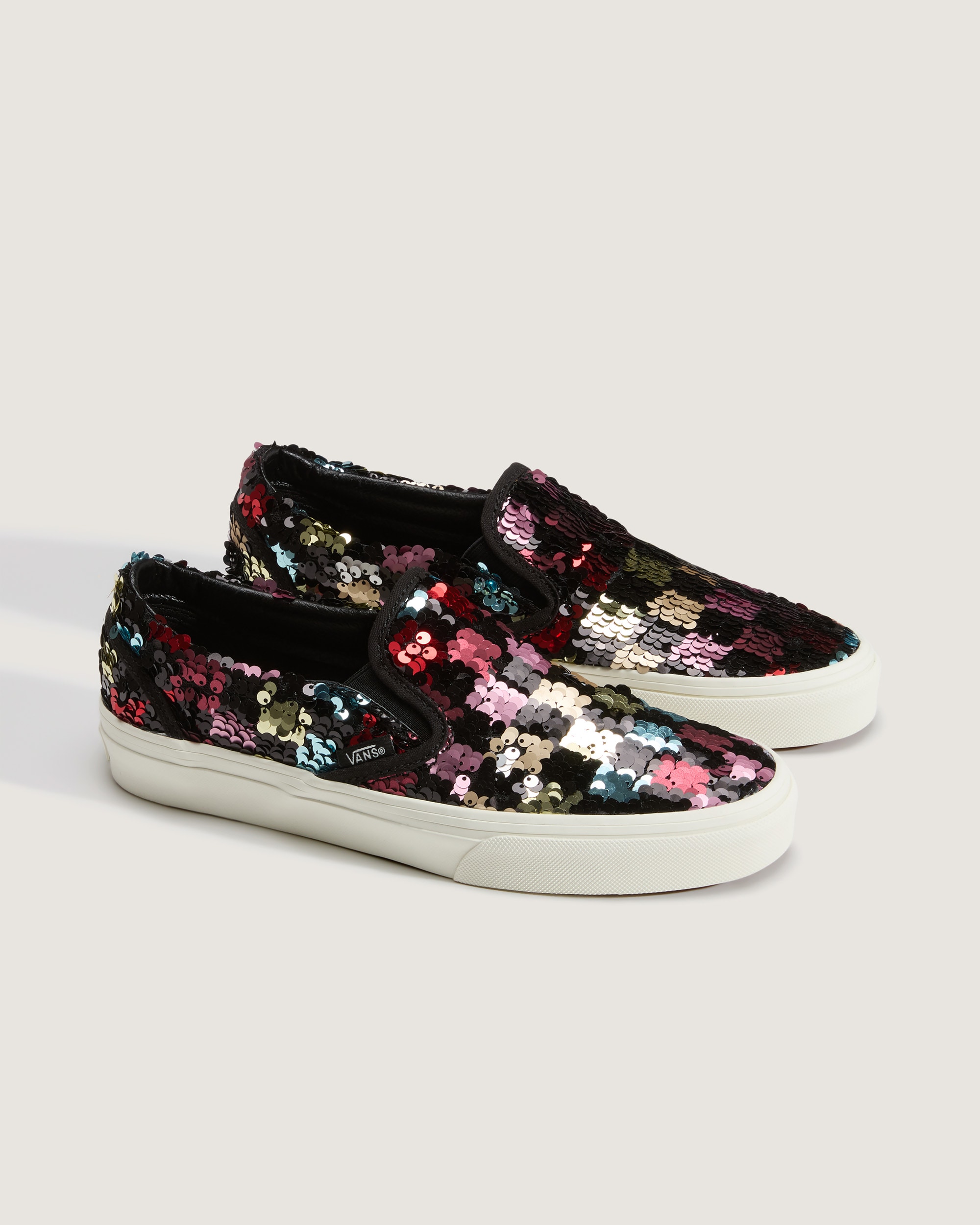Classic SlipOn Shoe VANS Checkerboard Black  Multi Black ALT1