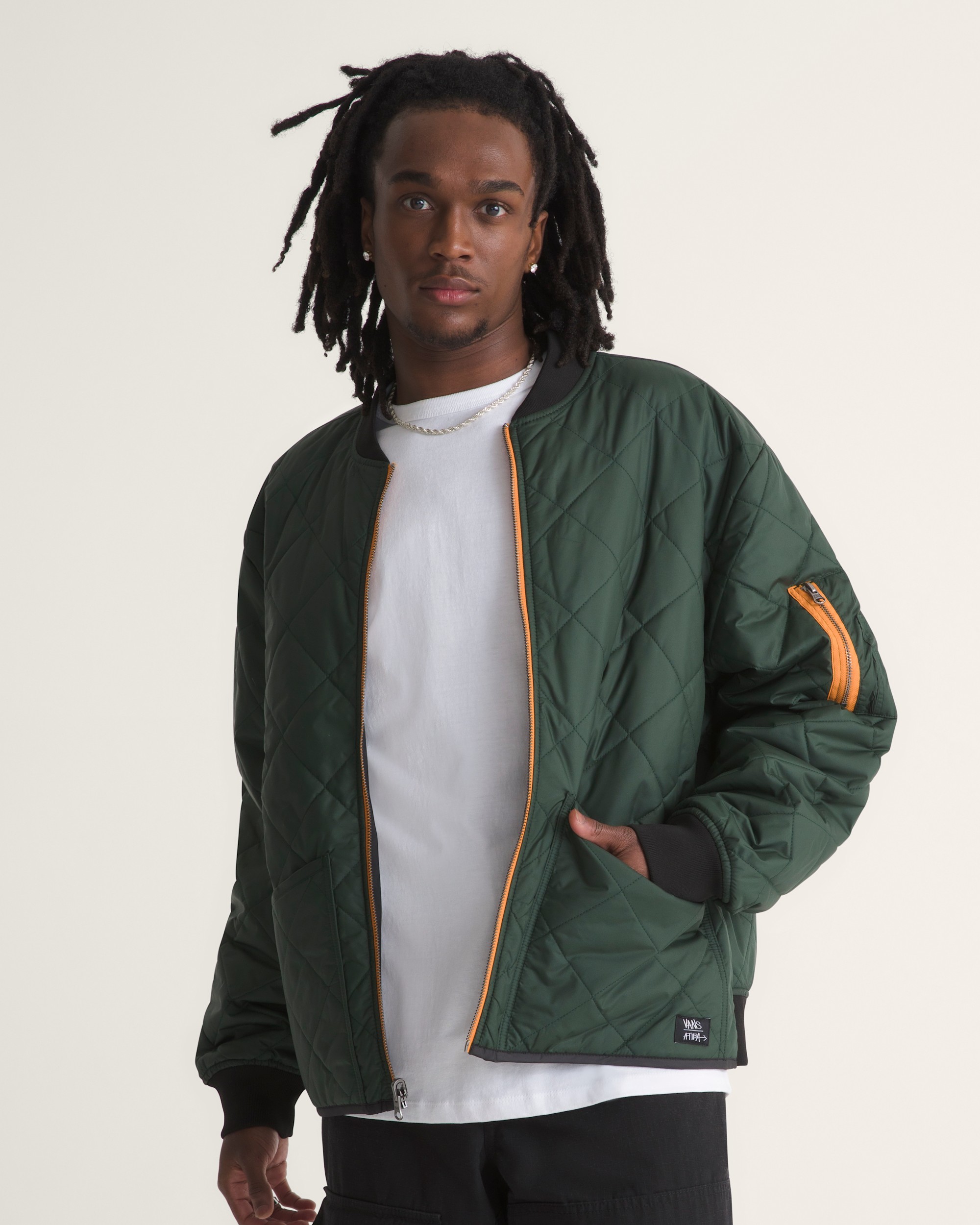 Vans X Atiba Jacket VANS Atiba Oil Green ALT2