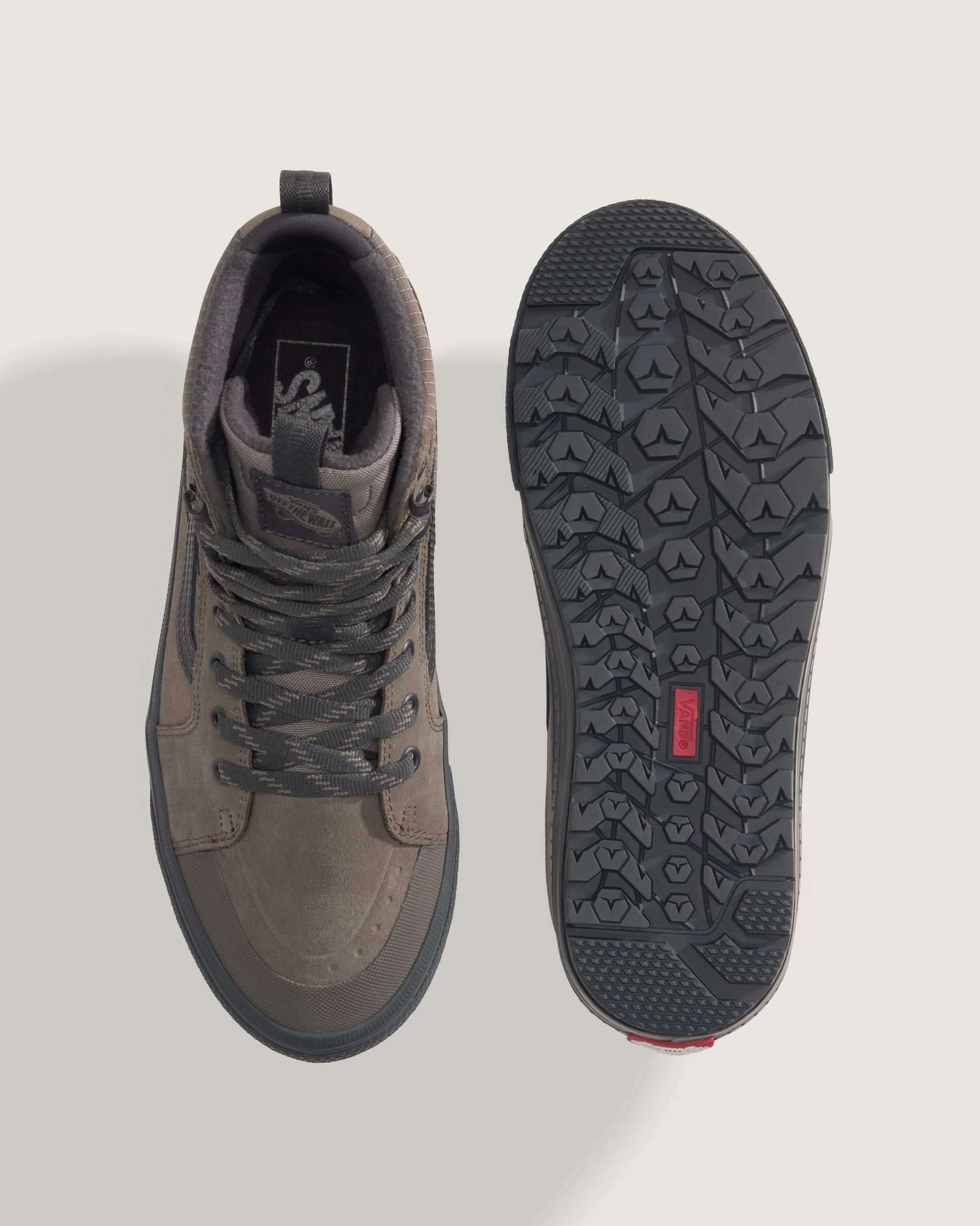 Sk8Hi Waterproof Insulated Shoe VANS Ripstop Bungee Cord Brown ALT2
