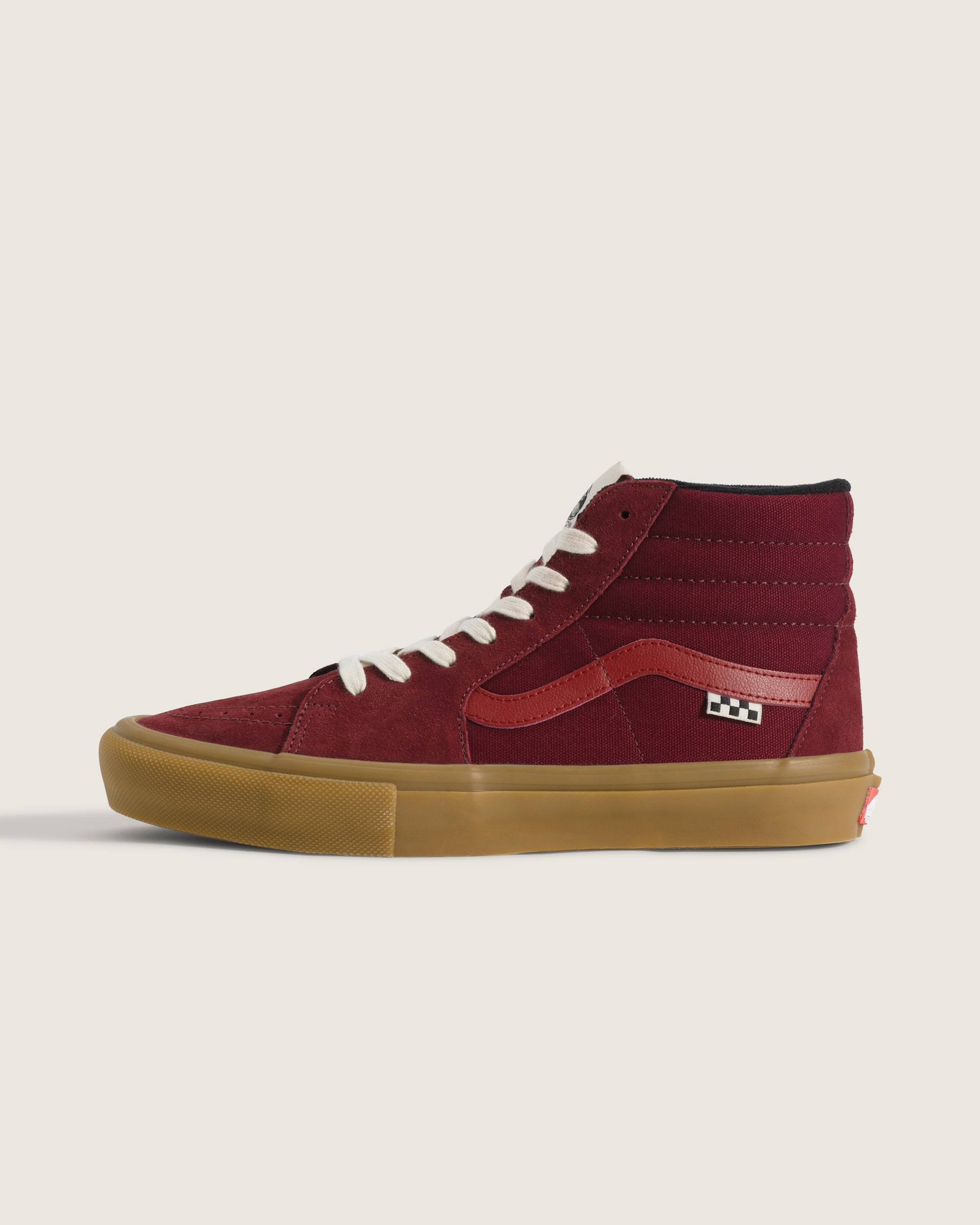 Skate Sk8Hi Shoe VANS Maroon  Gum HERO