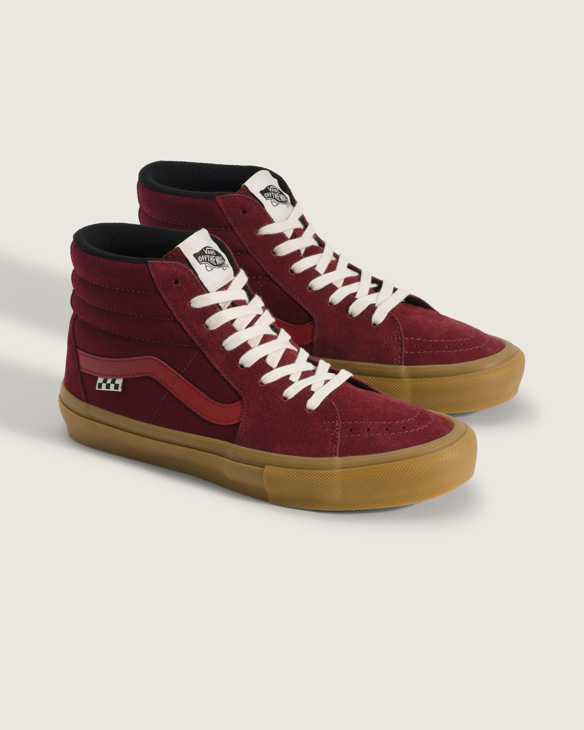Skate Sk8Hi Shoe VANS Maroon  Gum ALT1