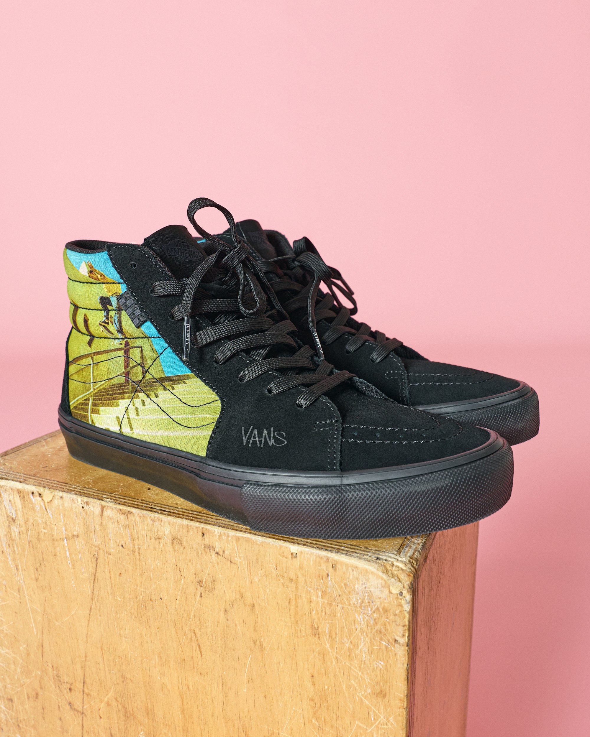 Skate Sk8Hi Shoe by Atiba VANS Atiba Black  Multi ALT10