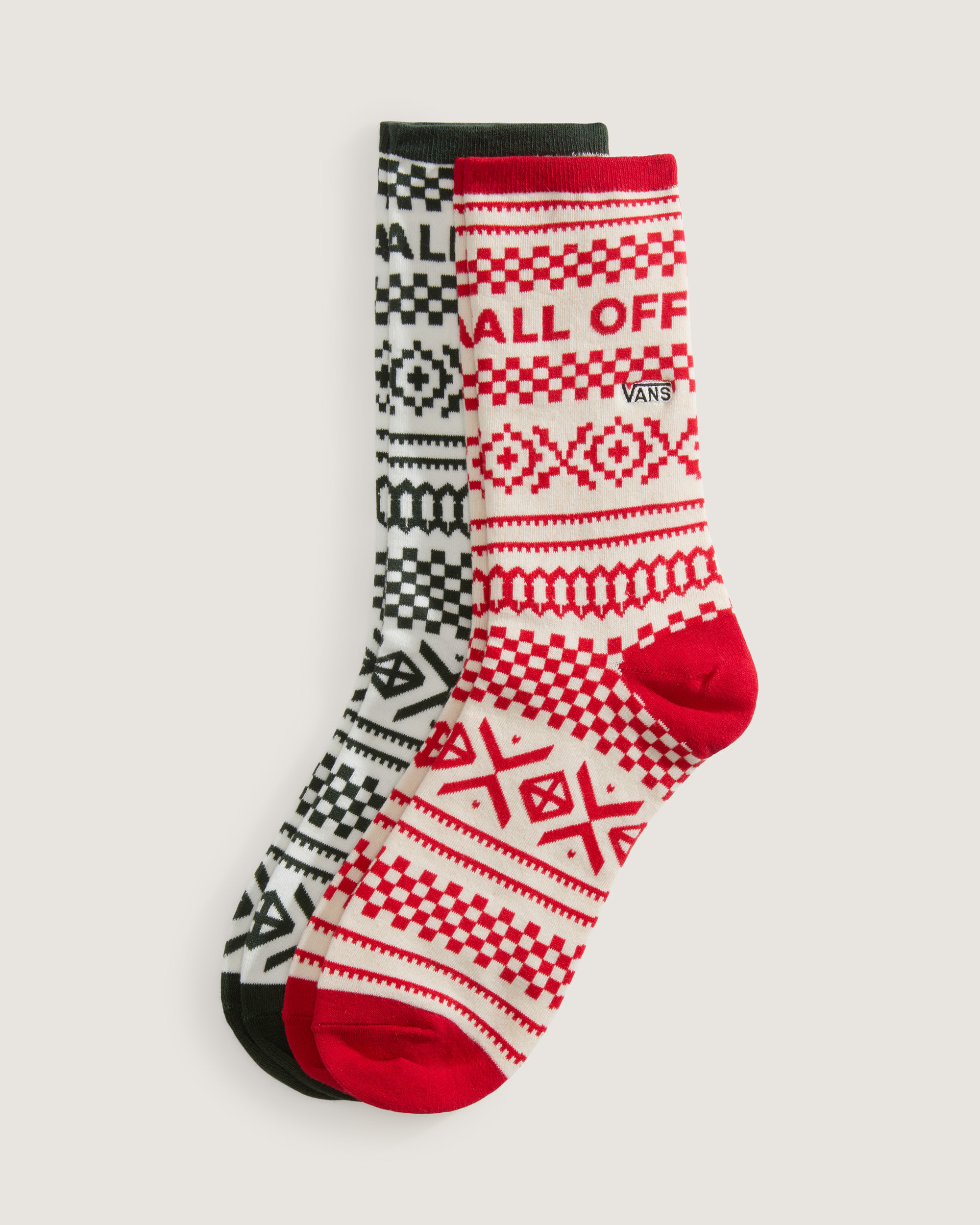 Ticker Crew Socks VANS Racing Red HERO