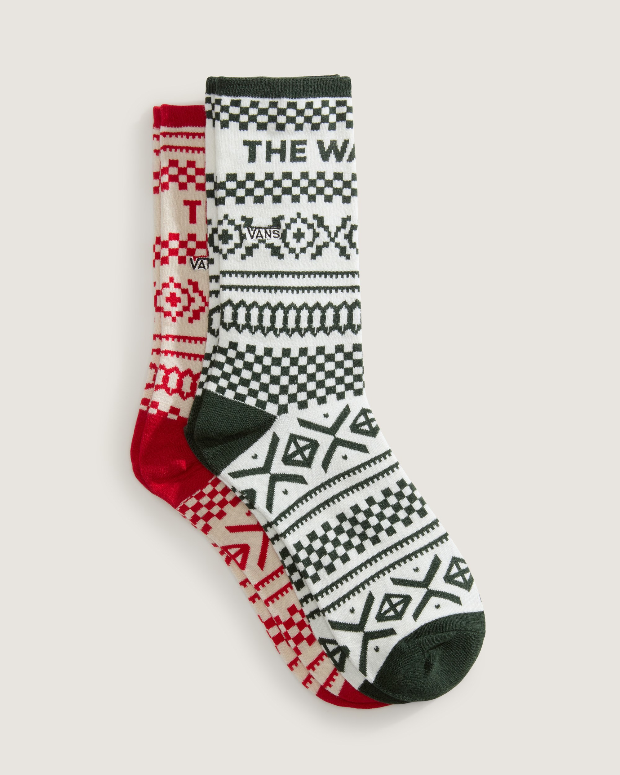 Ticker Crew Socks VANS Racing Red ALT1