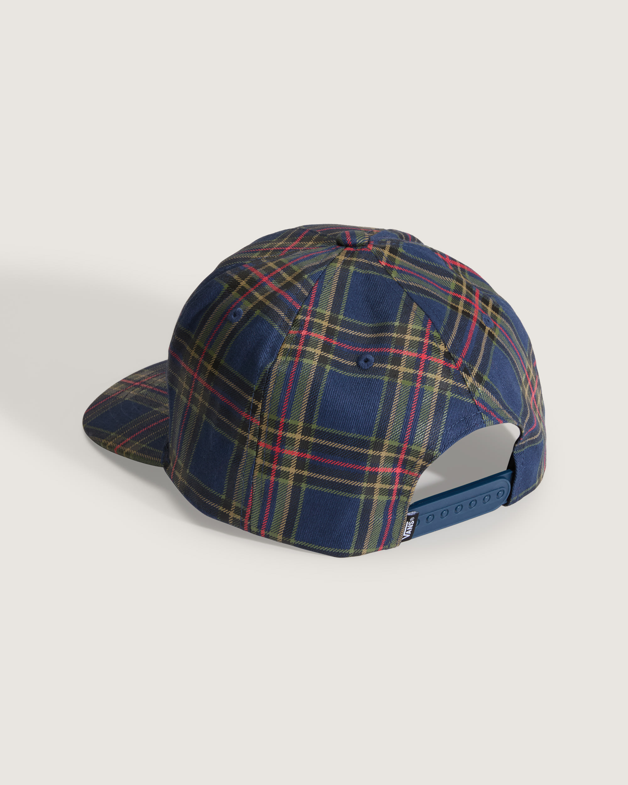 Stretch Logo Snapback Hat VANS Dress Blues  Racing Red ALT1