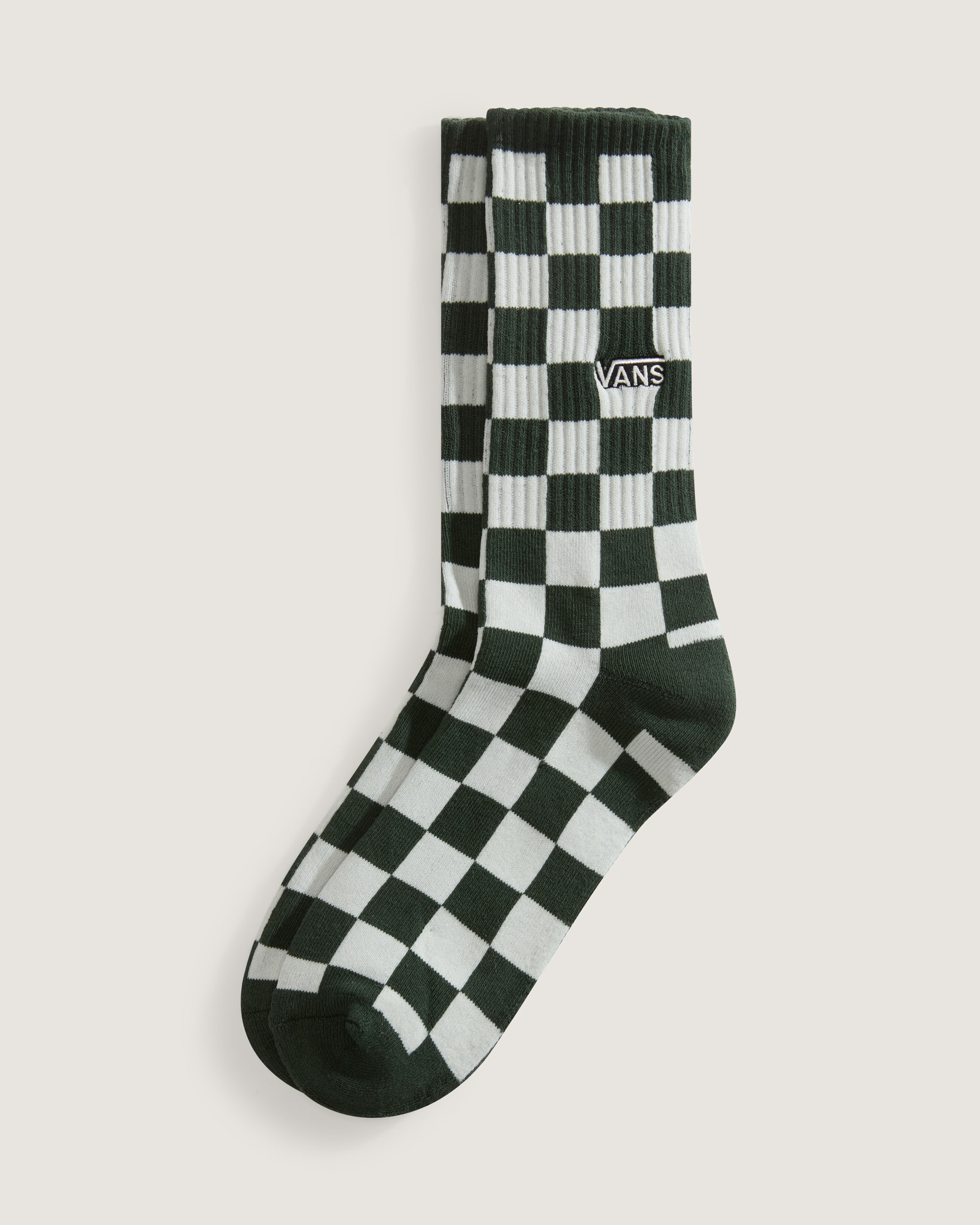 Checkerboard Crew Socks VANS Oil Green HERO