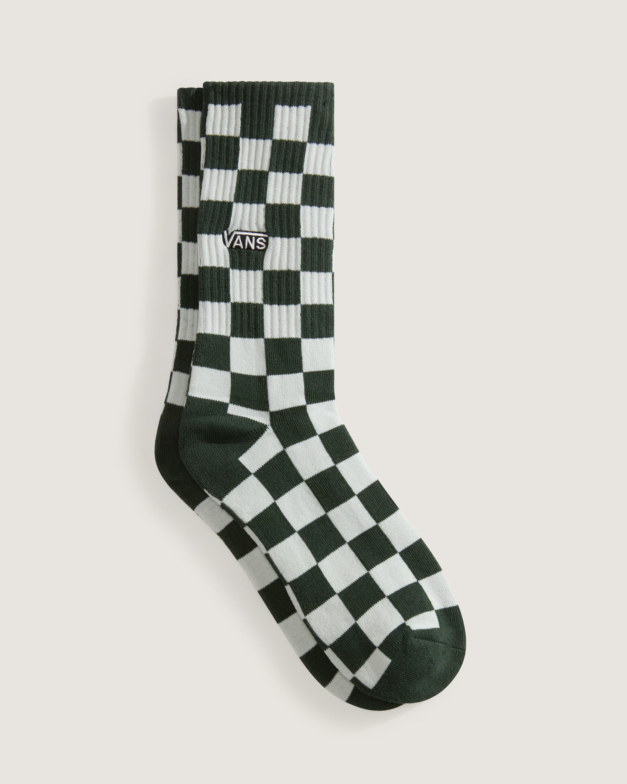 Checkerboard Crew Socks VANS Oil Green ALT1