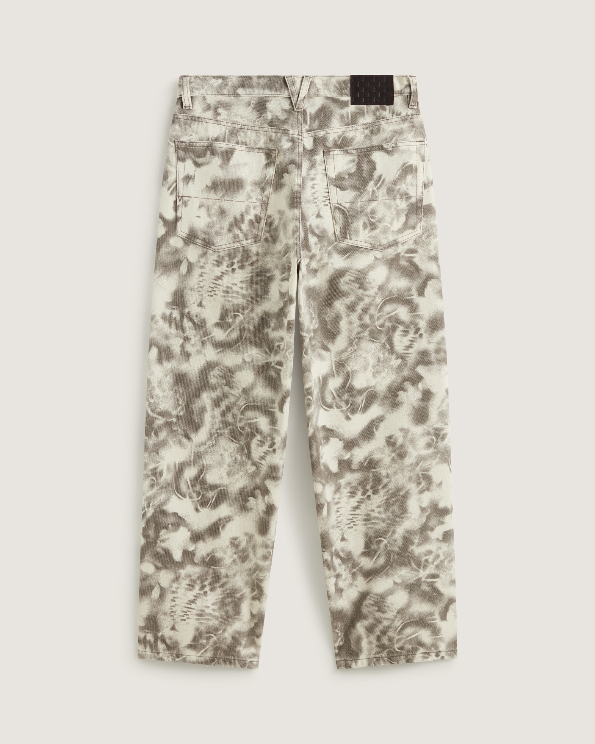 Check5 Baggy Printed Denim Pant VANS Turtledove White  Walnut Brown ALT1