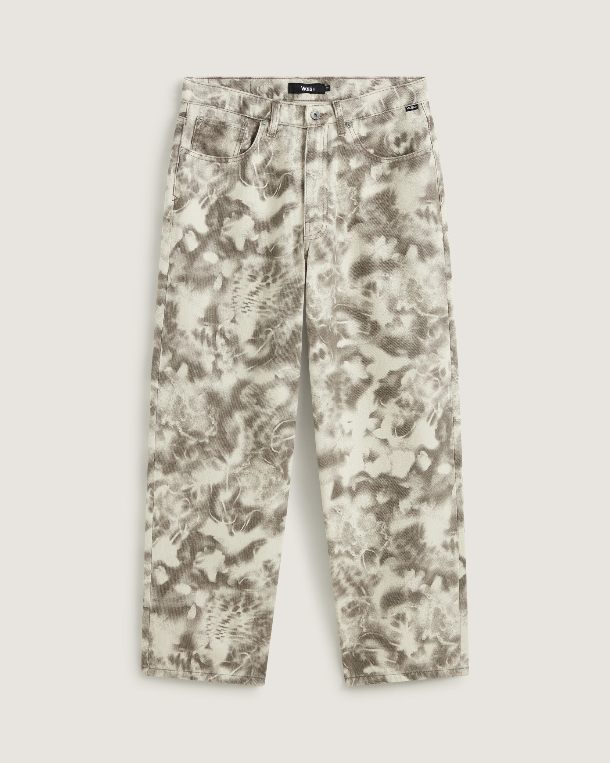 Check5 Baggy Printed Denim Pant VANS Turtledove White  Walnut Brown HERO