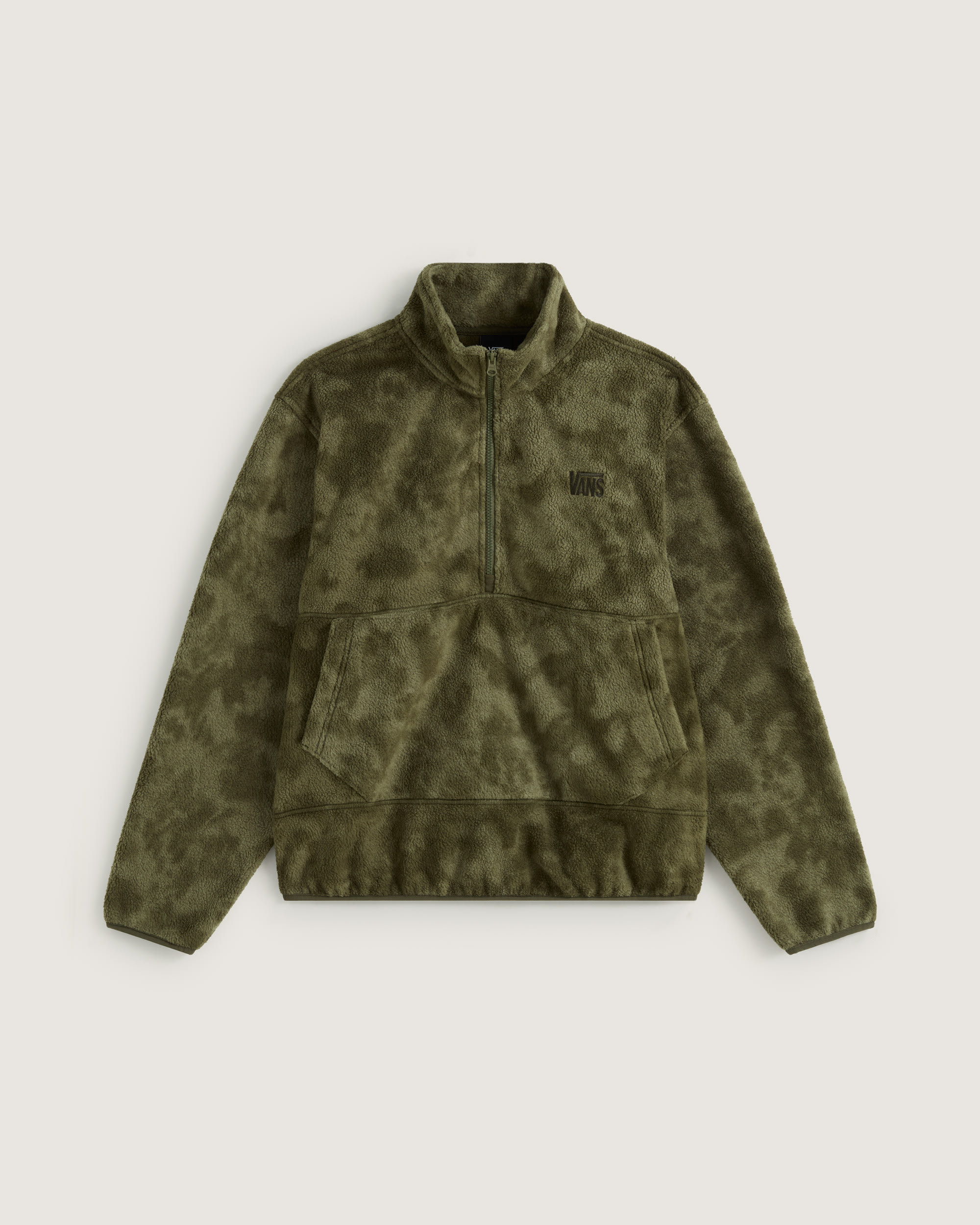 Shepard HalfZip Polar Fleece VANS Mossy Olive Green  Obsidian Fern Green HERO