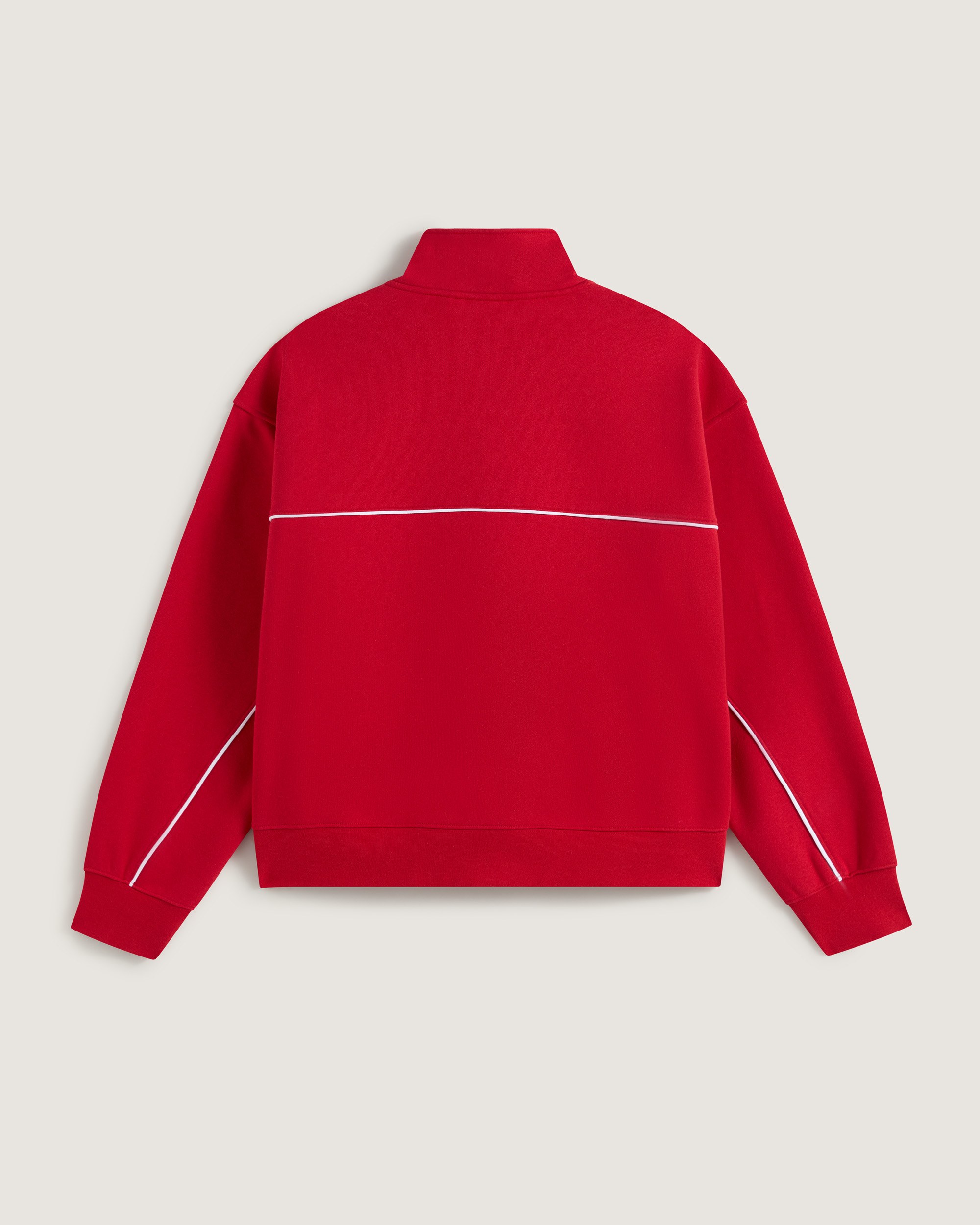 Blocked Qzip Pullover VANS Racing Red ALT1