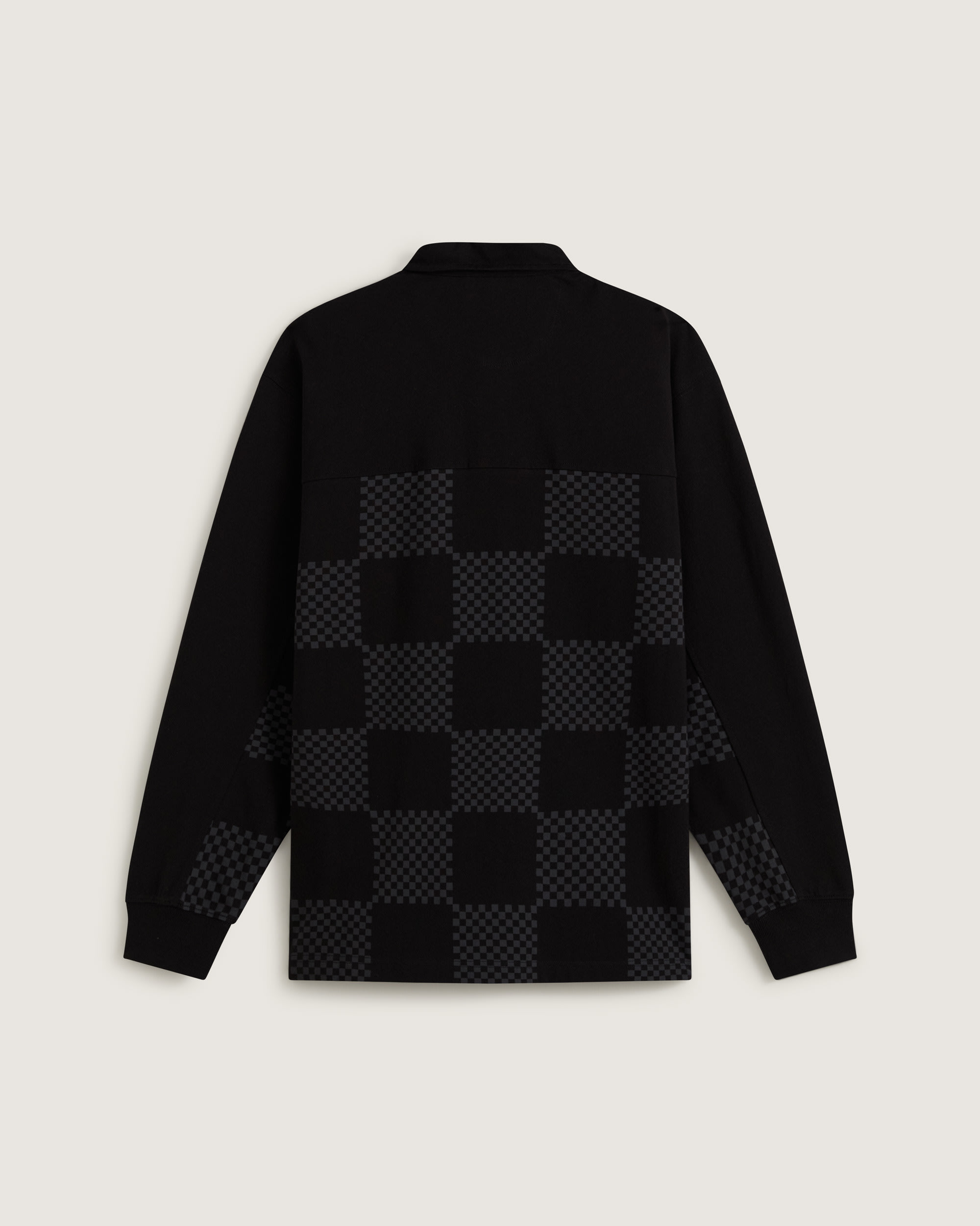Phil Check Rugby Long Sleeve VANS Black Charcoal ALT1