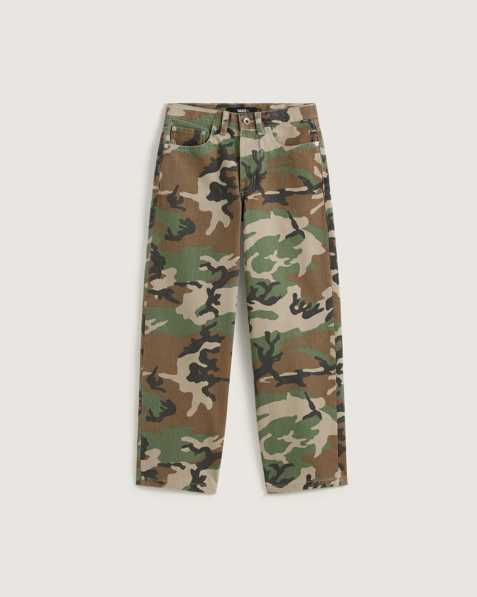 Check5 Baggy AOP Denim Pant VANS Camo Green  Aluminum Grey HERO