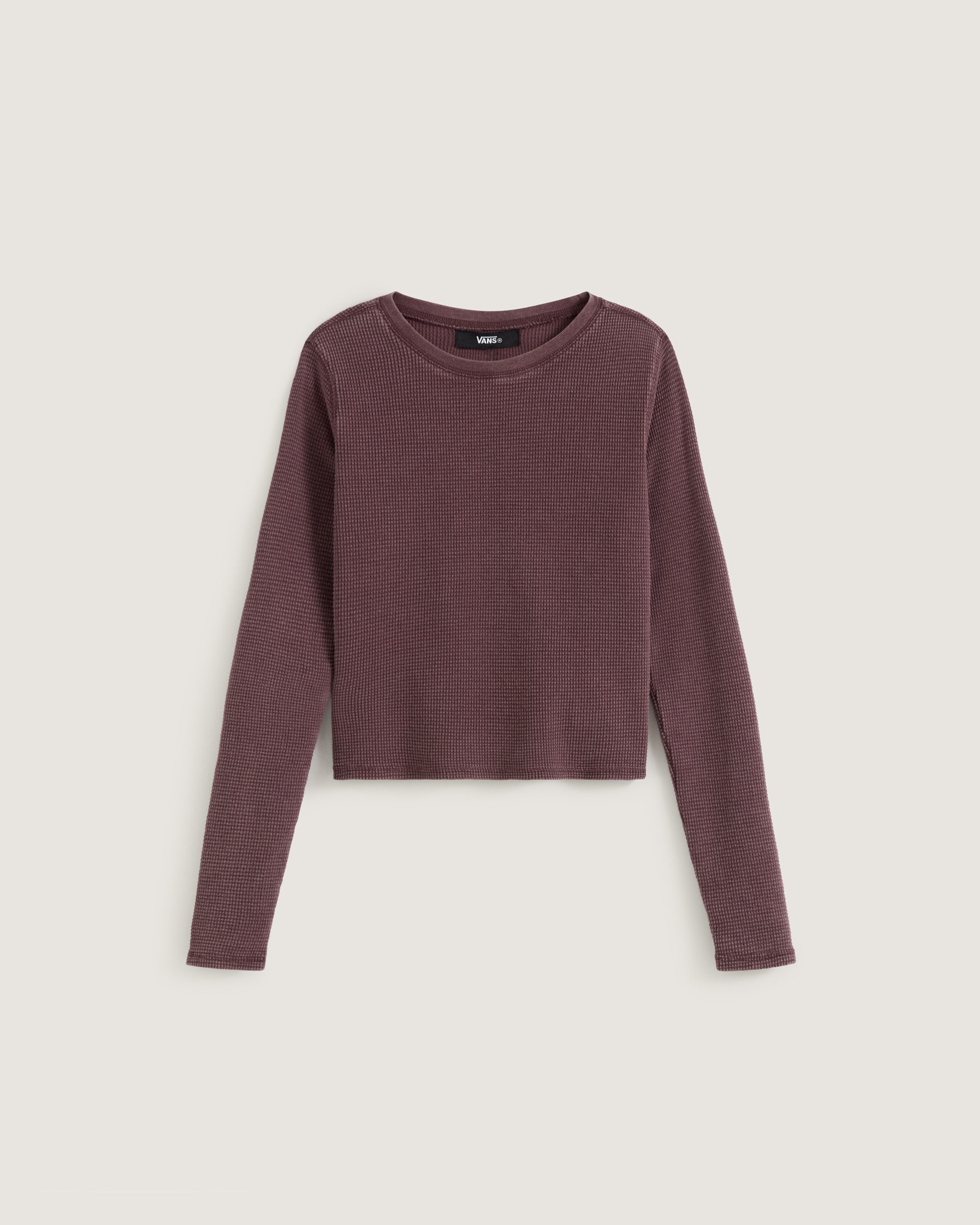 Teri Waffle Long Sleeve 20 VANS Port Brown HERO