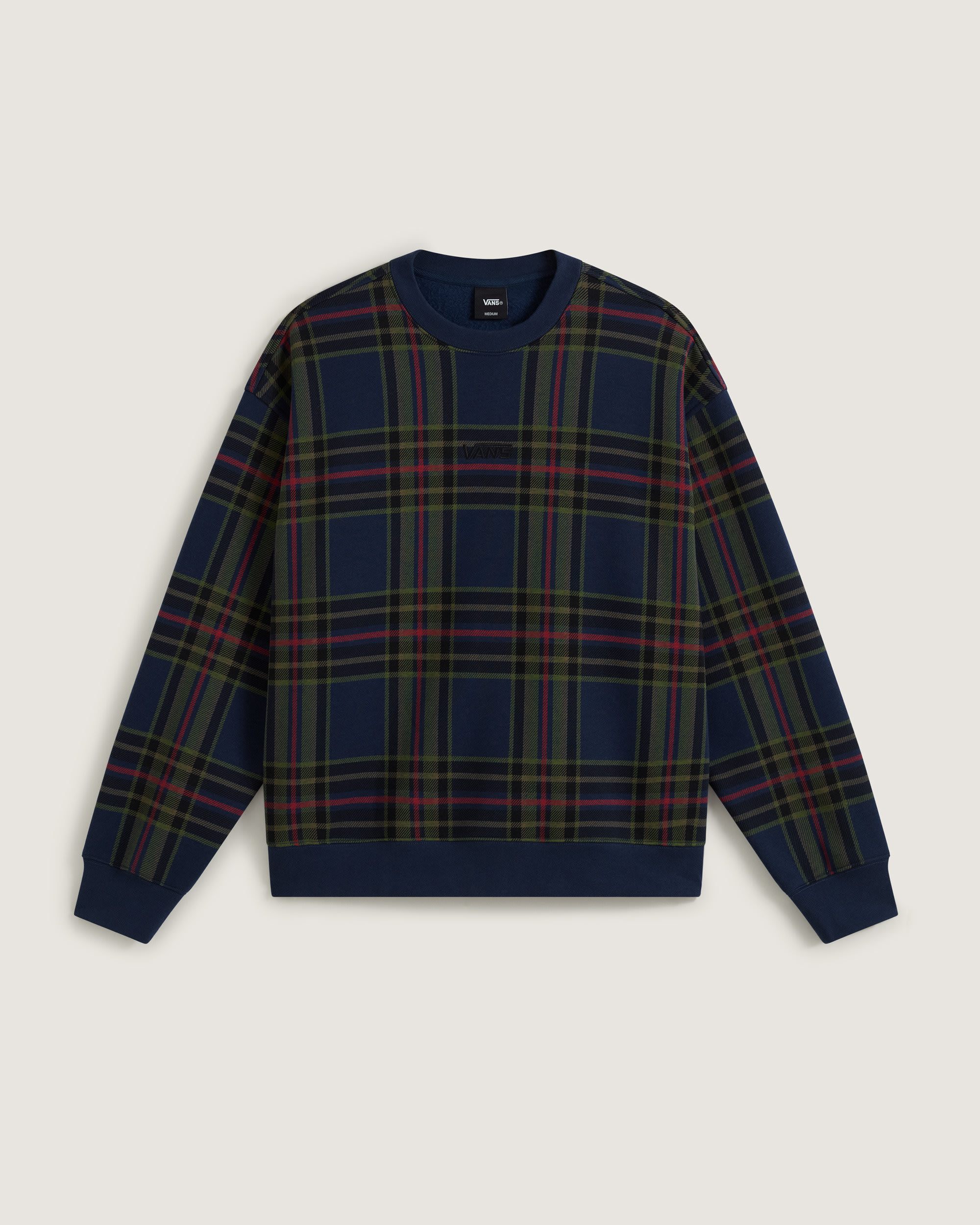 Printed Plaid Crewneck VANS Dress Blues HERO