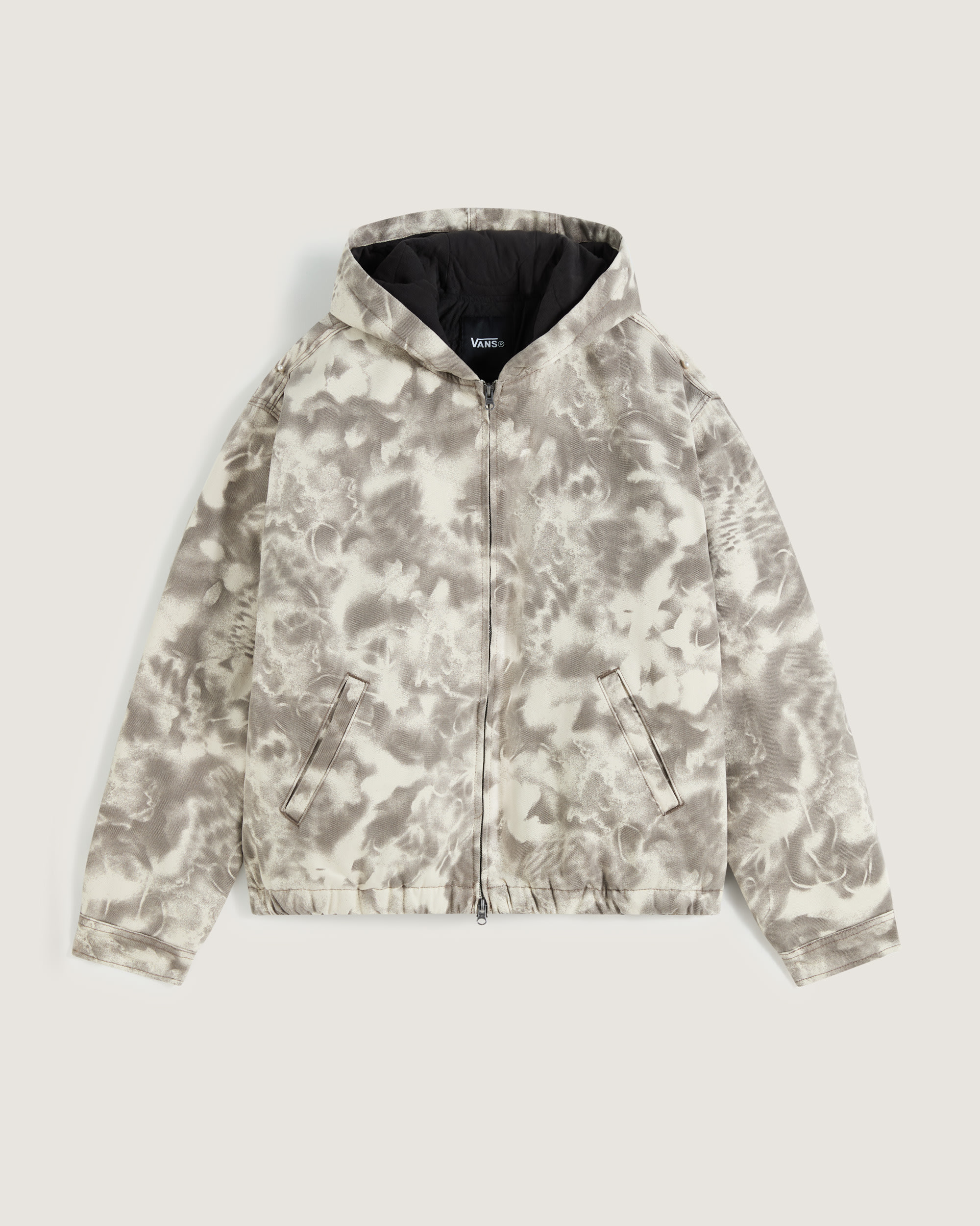 Rez Cropped Denim Jacket VANS Turtledove White  Walnut Brown HERO