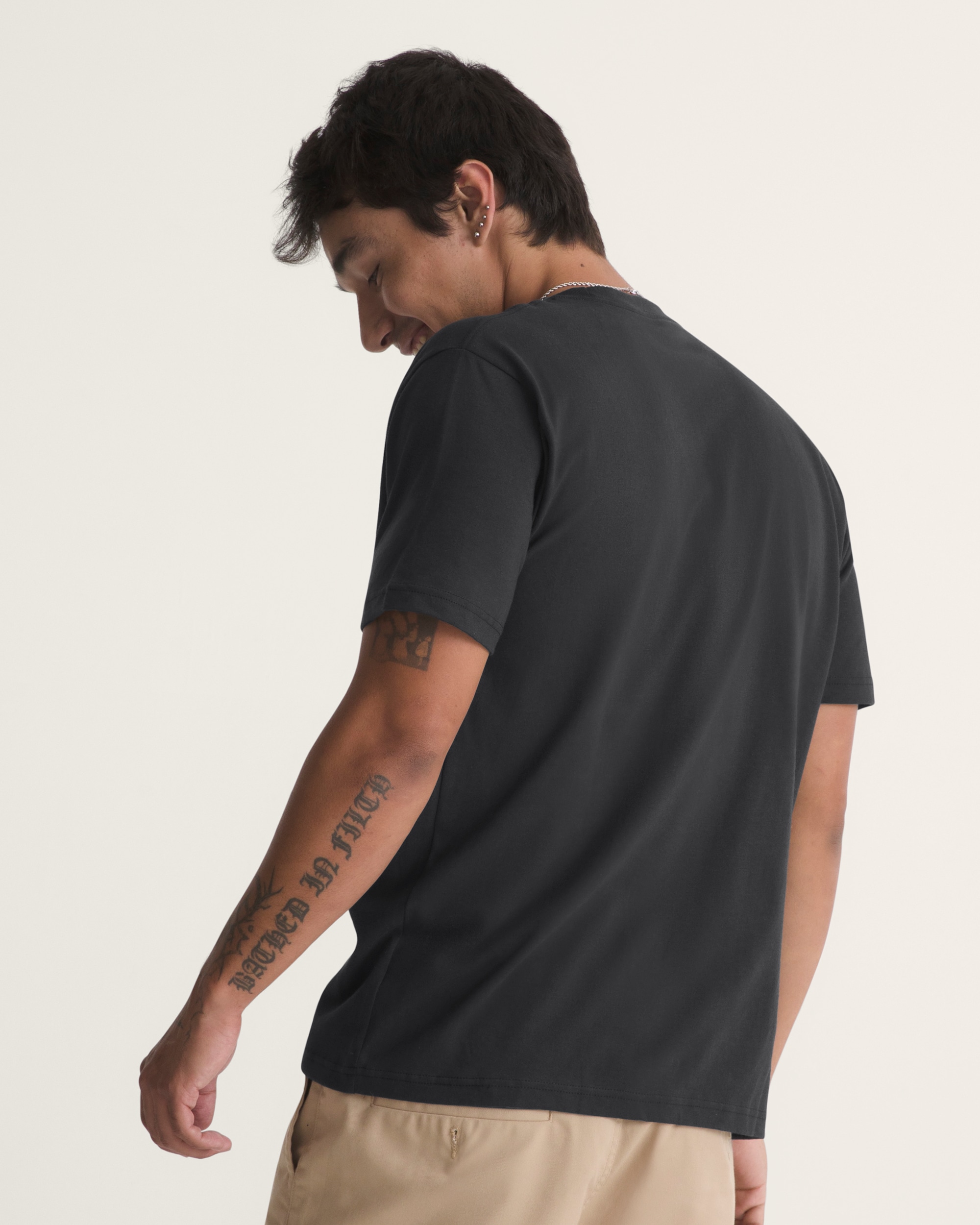 Stretch Logo Fill Short Sleeve Tee VANS Black ALT3