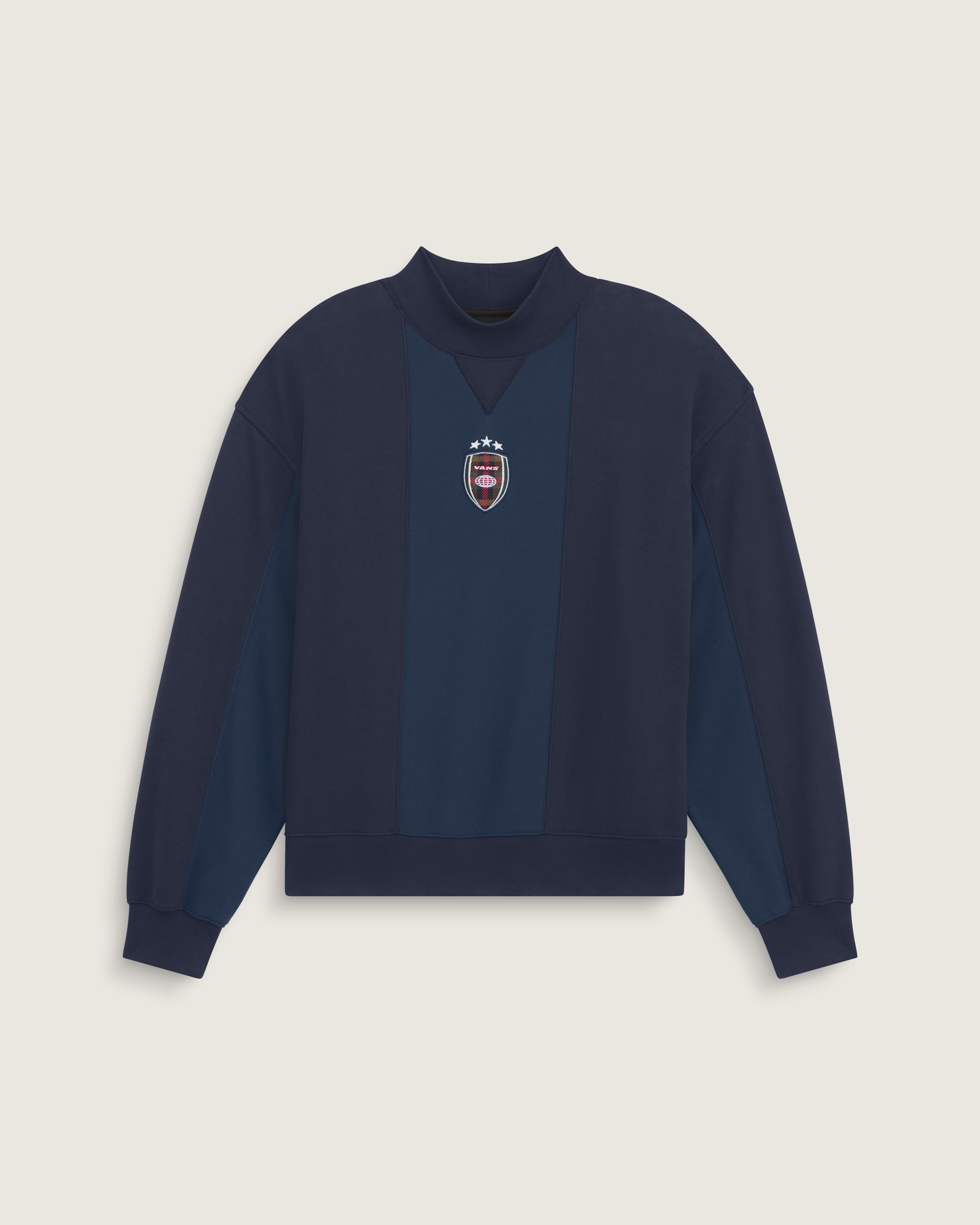 Show Me Your Stripes Crew VANS Parisian Night Blue HERO