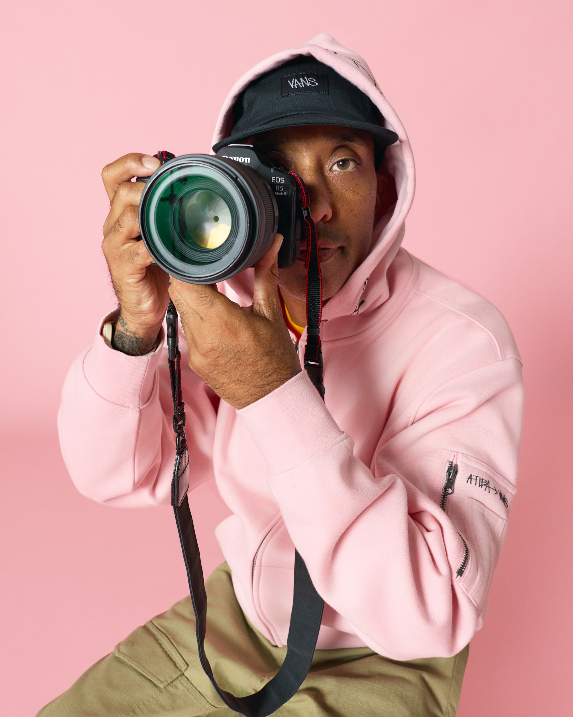 Vans X Atiba Cargo Hoodie VANS Atiba Coral Blush ALT8