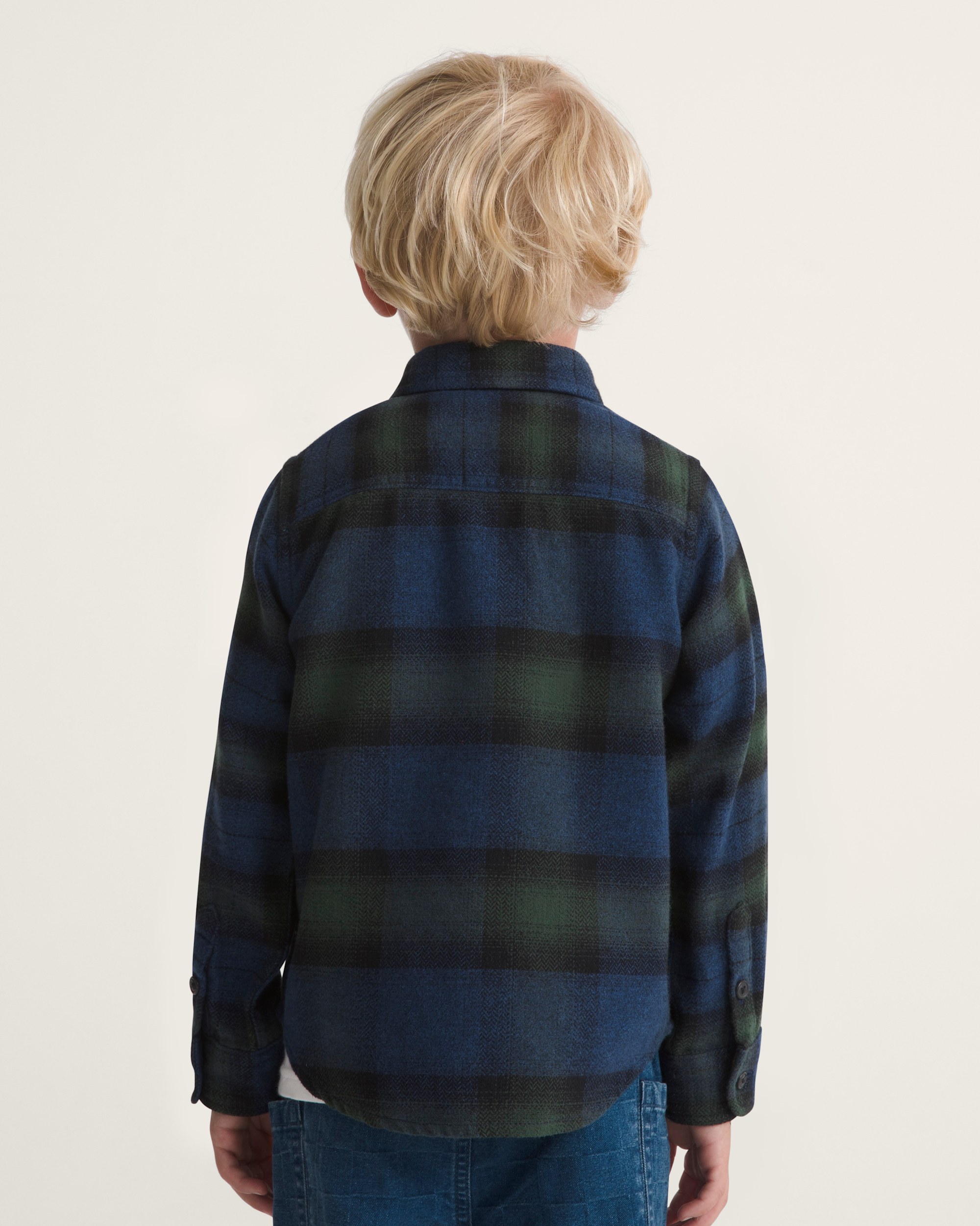 Lawson Mixed Plaid Flannel Shirt VANS Dress Blues ALT3
